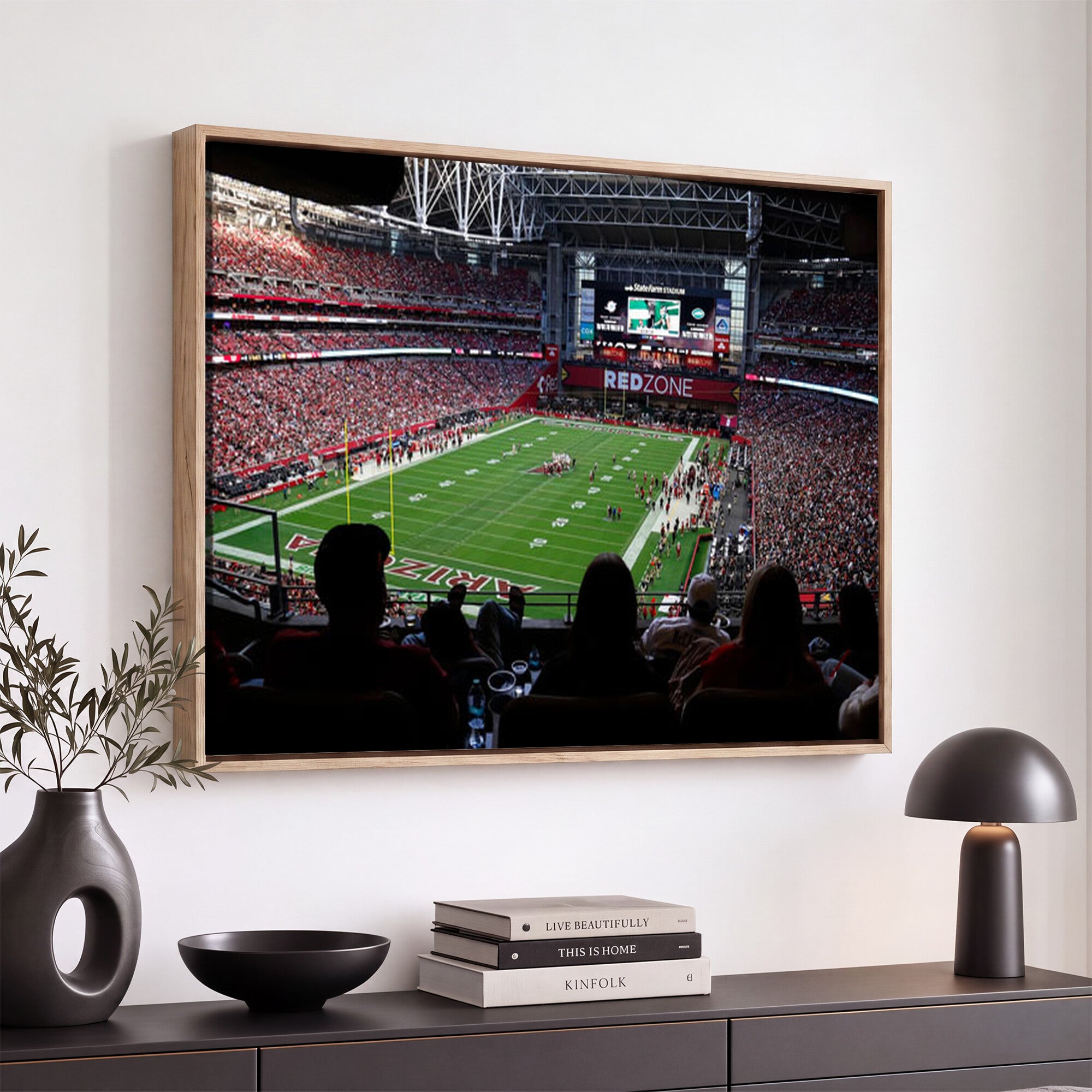 84196298-MGV-CV-36X24 - State Farm Stadium Canvas Wall Art, Arizona Cardinals Football Stadium Print, Glendale NFL Arena Photography Artwork