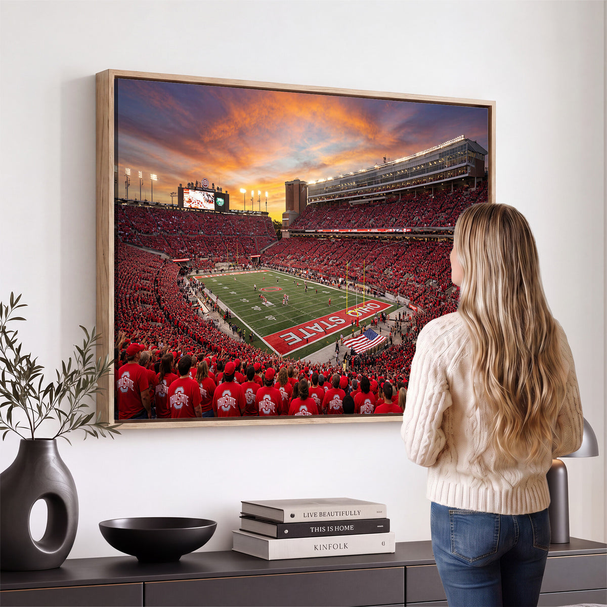 73119077-MGV-CV-36X24 - Stadium Wall Art Canvas Print