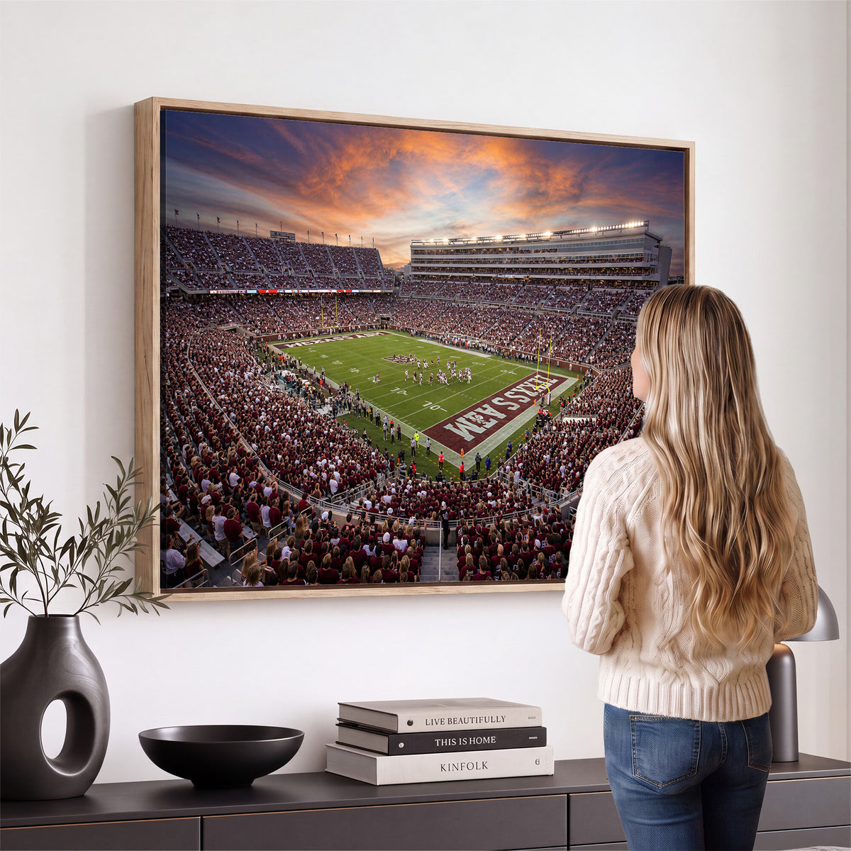 66624578-MGV-CV-36X24 - Stadium Wall Art Canvas Print