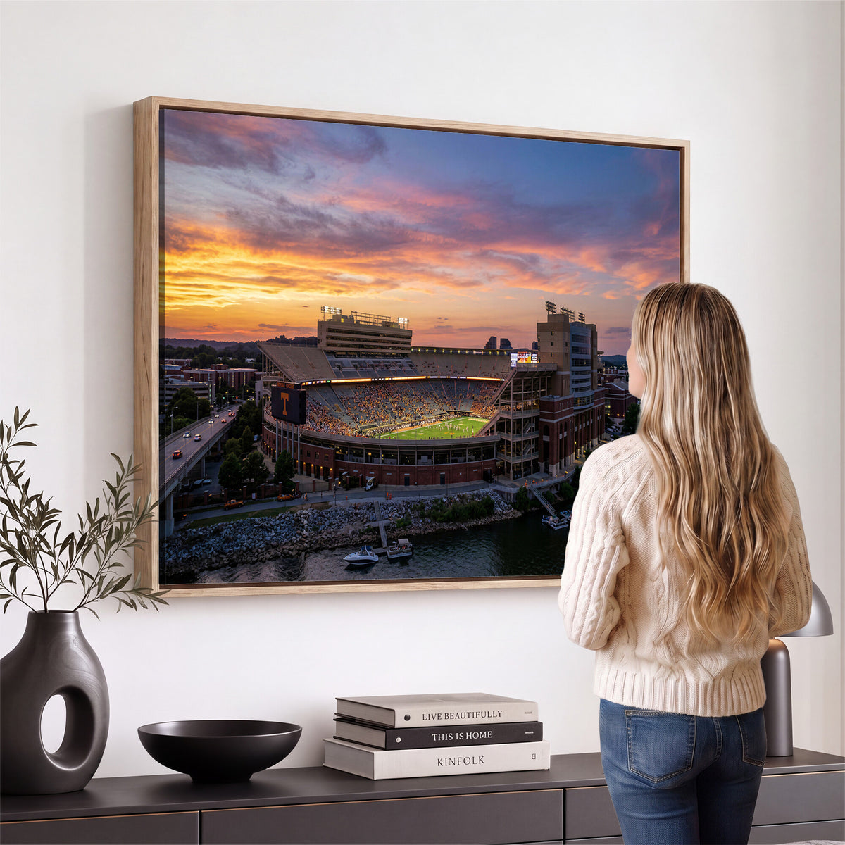 61093642-MGV-CV-36X24 - Stadium Wall Art Canvas Print