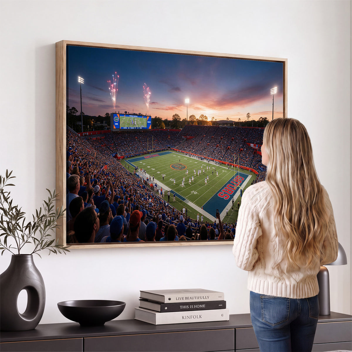76151234-MGV-CV-36X24 - Stadium Wall Art Canvas Print