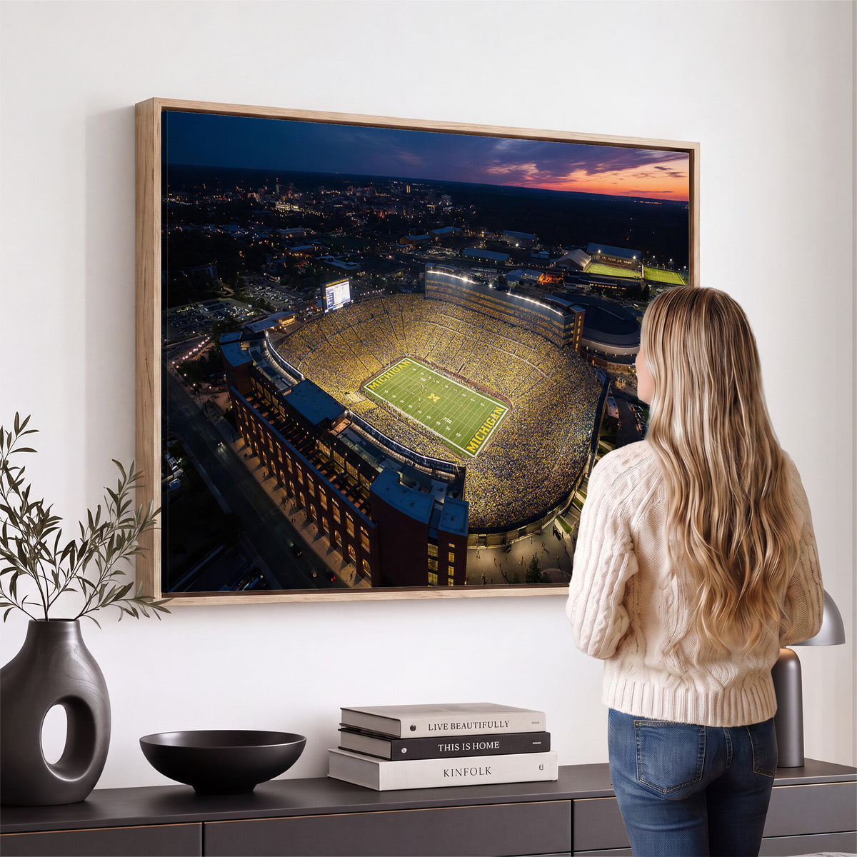61127284-MGV-CV-36X24 - Stadium Wall Art Canvas Print