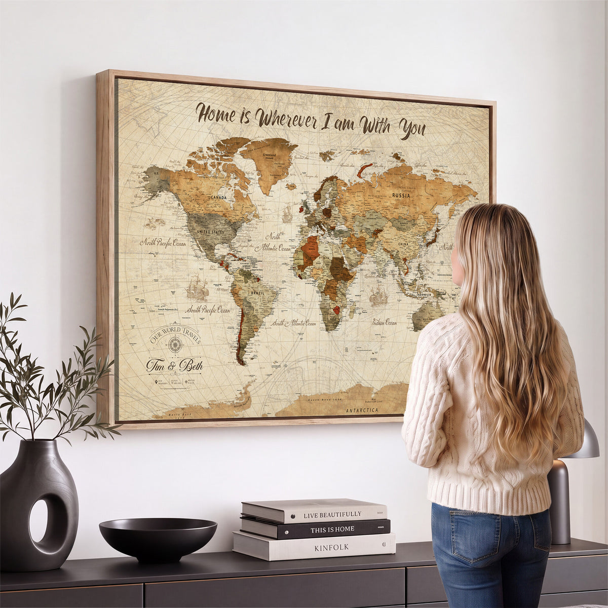 NEWMAP-22.jpg-MGV-CV-36X24 - World Map Wall Art Canvas Print, Modern Decorative Framed Map Artwork Prints for Living Room, Office, Bedroom Wall Decor