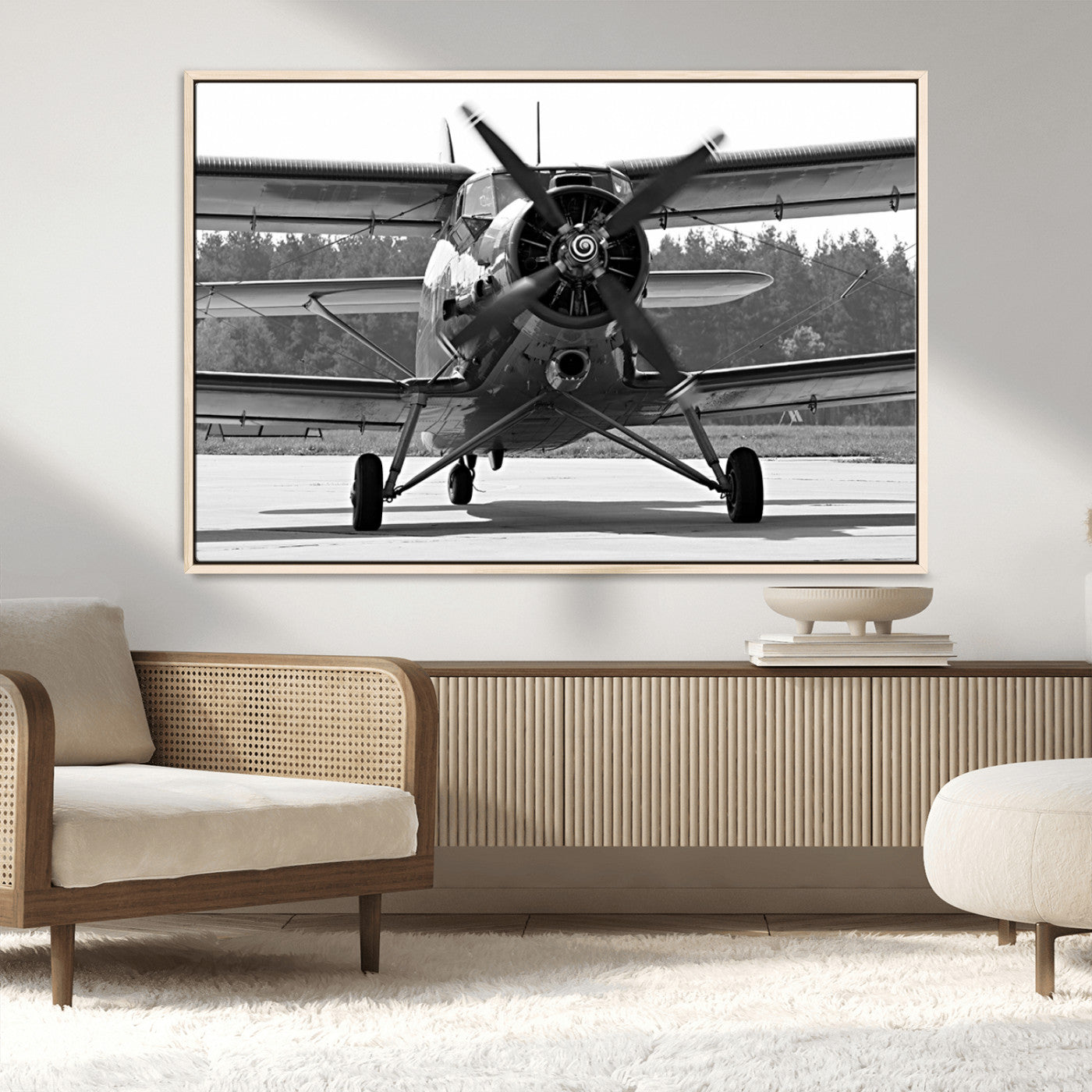 MGV-FC-36X24 - Wall Art Old War Plane Canvas Print