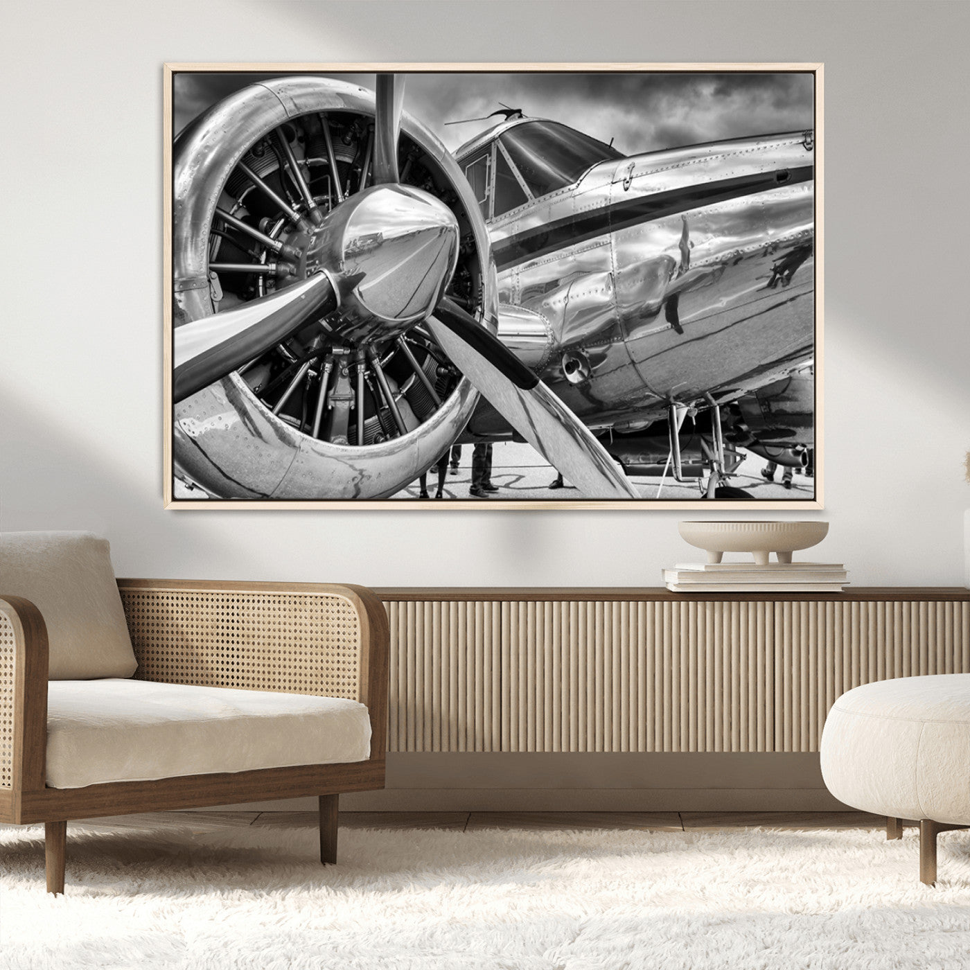 MGV-FC-36X24 - Vintage Antique Airplane Wall Art Canvas Print