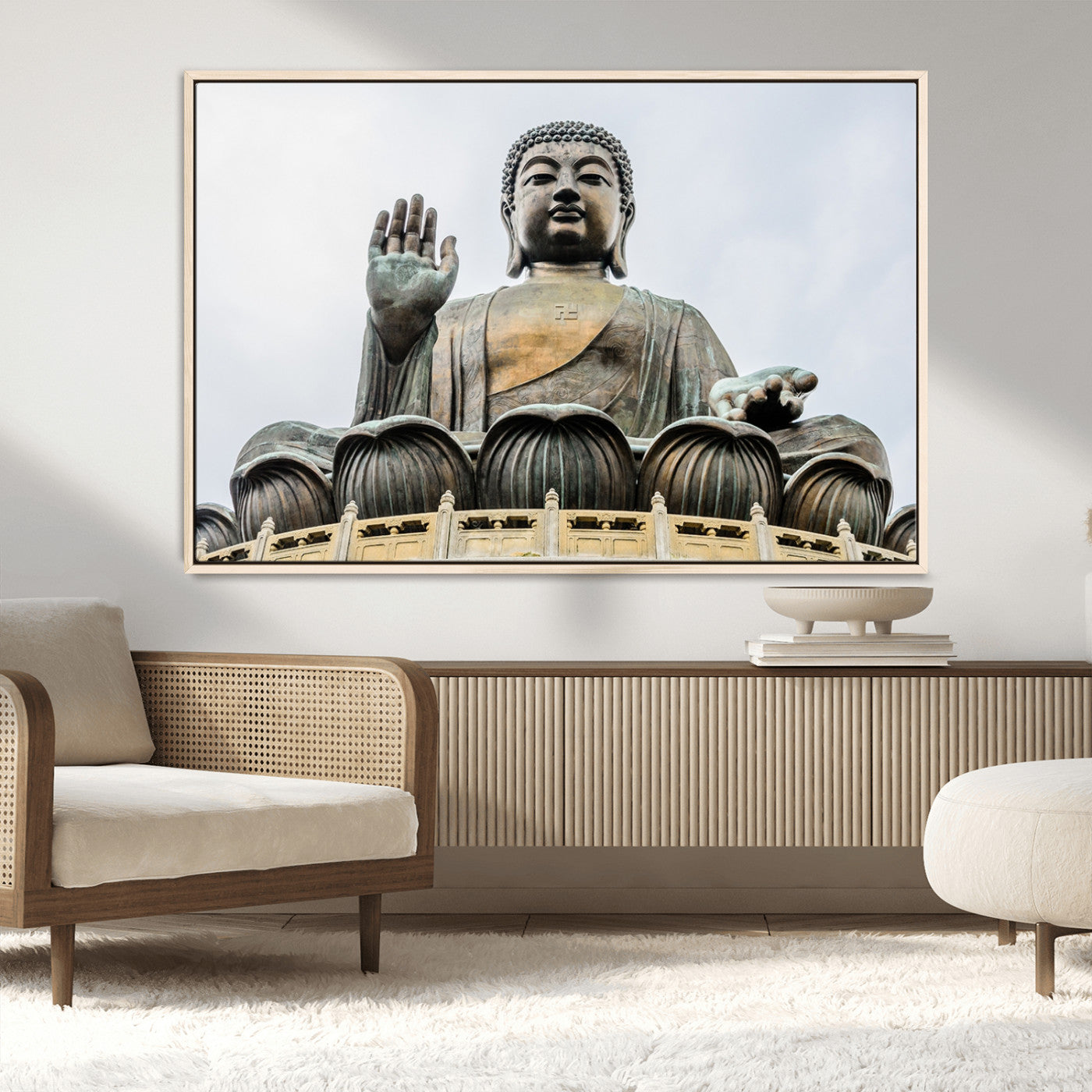 MGV-FC-36X24 - Buddha Statue Wall Art Canvas Print