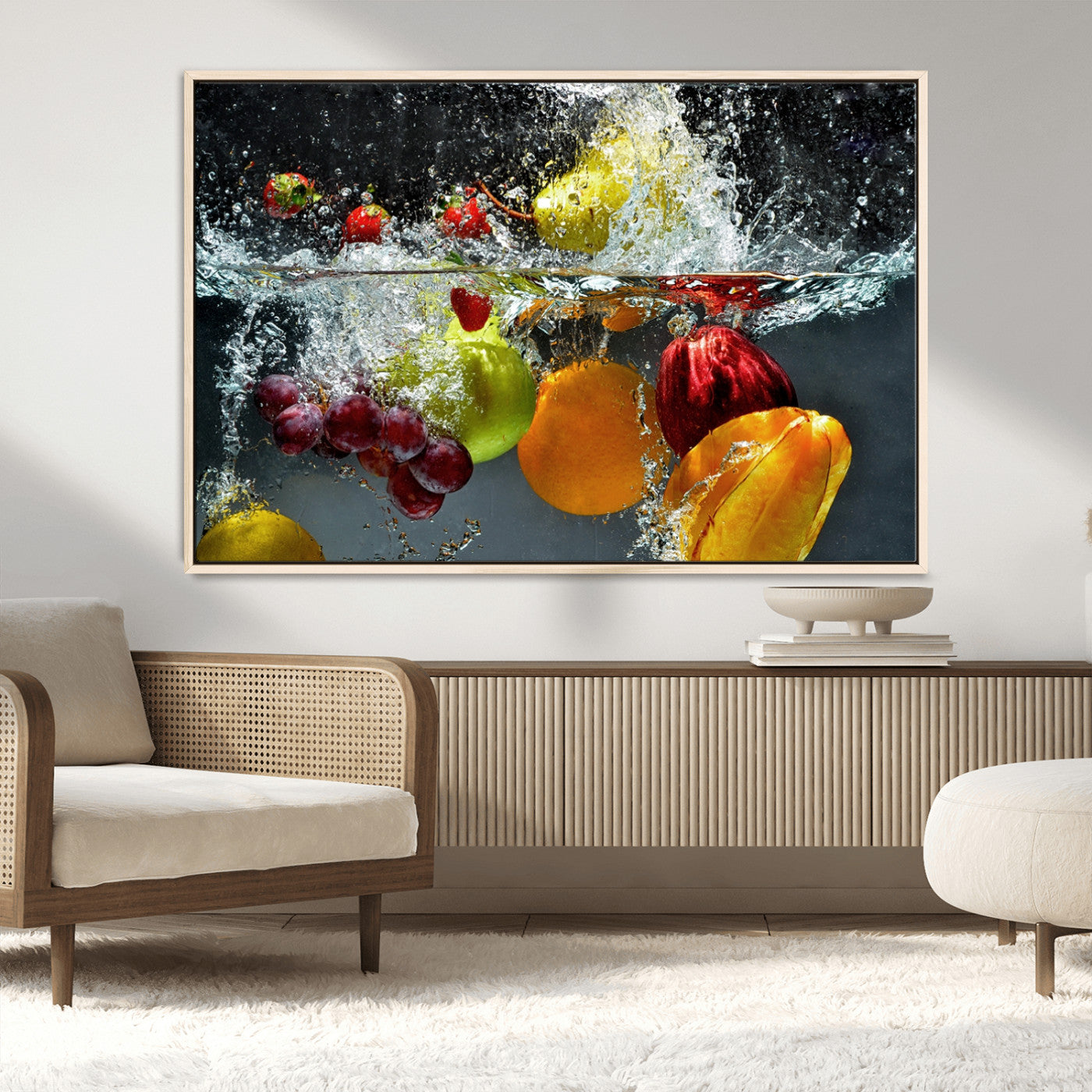 MGV-FC-36X24 - Kithen Vegetables World Wall Art Canvas Print
