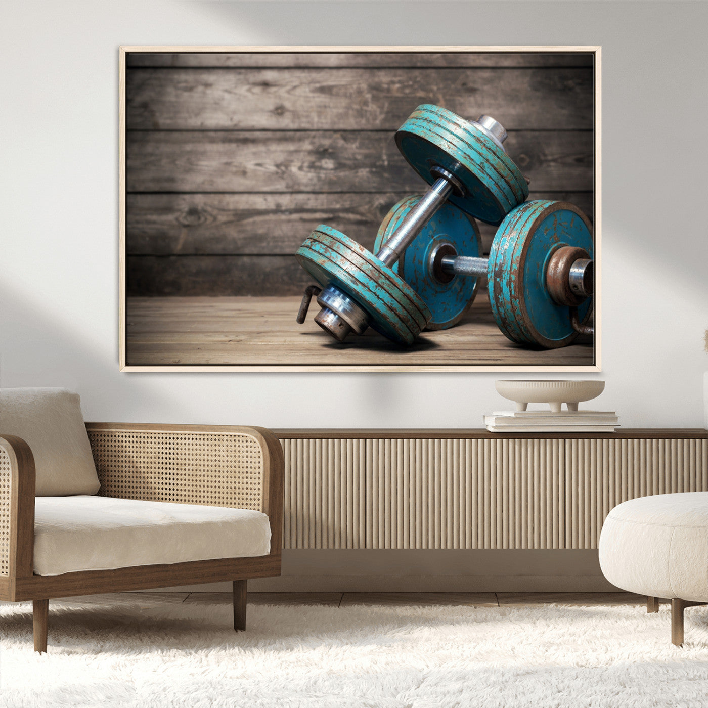 MGV-FC-36X24 - Dambell and Sport Wall Art Canvas Print
