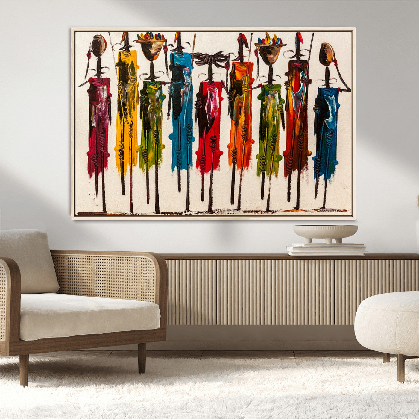 MGV-FC-36X24 - Abstract African Women Wall Art Canvas Print