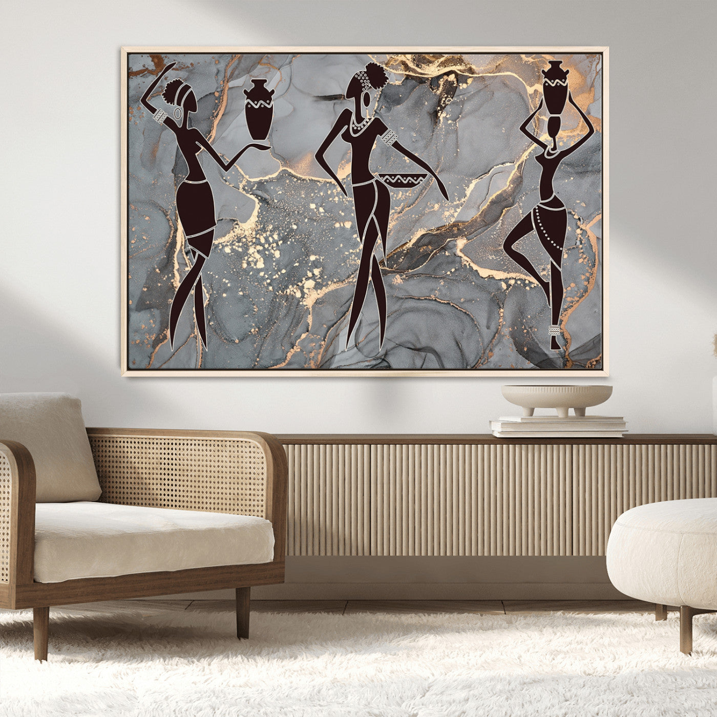 MGV-FC-36X24 - Abstract African Womens Art Canvas Print