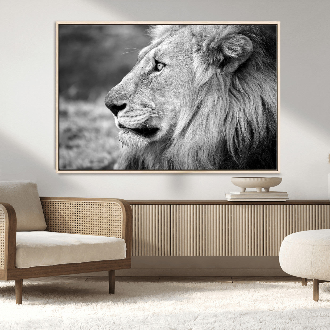 MGV-FC-36X24 - African Lion Wall Art Canvas Print