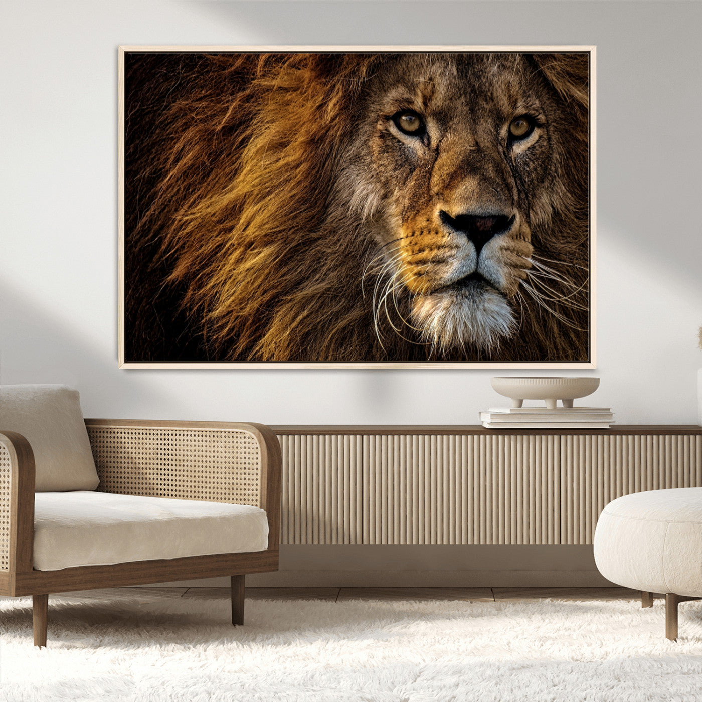 MGV-FC-36X24 - Mighty Lion Wall Art Animal Canvas Print