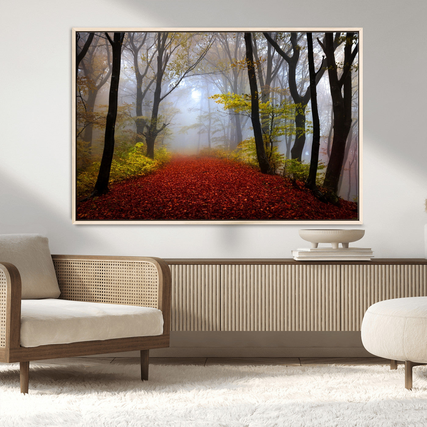 MGV-FC-36X24 - Foggy Forest Wall Art Landscape Canvas Print