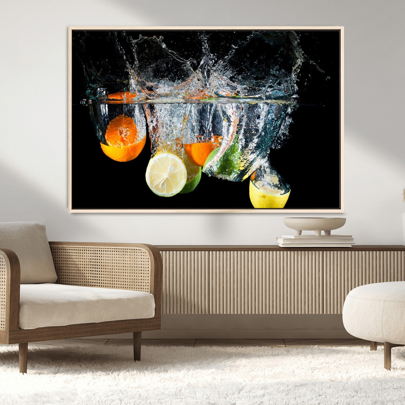 MGV-FC-36X24 - Kitchen Wall Art, Kitchen Fruits Art Canvas Print