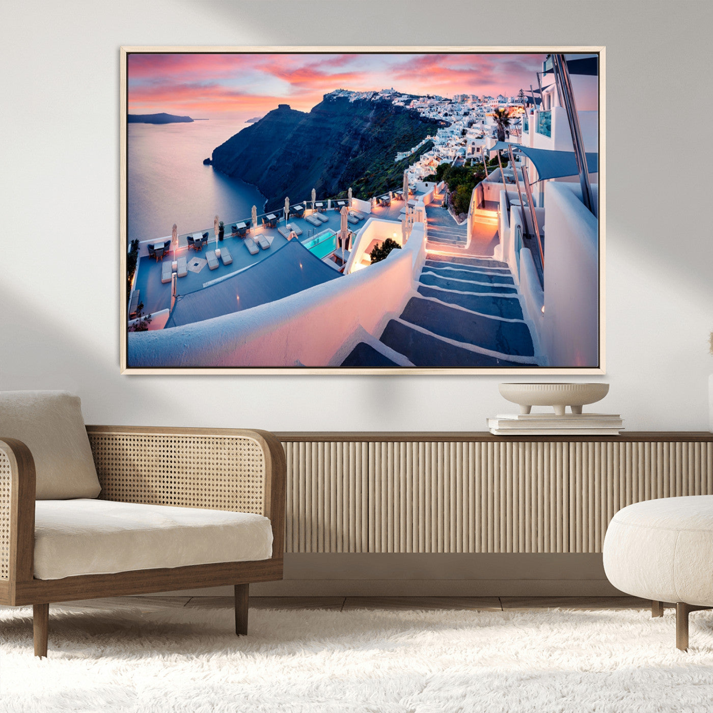 MGV-FC-36X24 - Santorini Island Wall Art Canvas Print