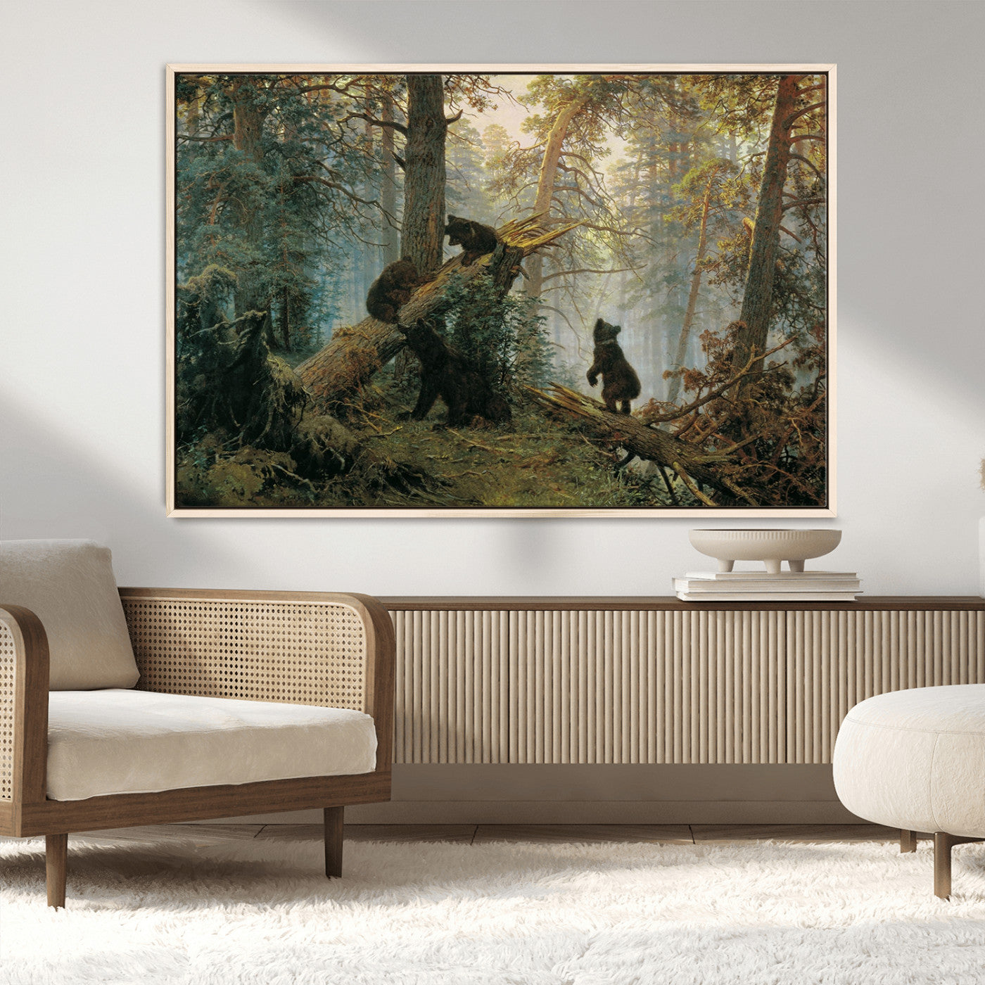 MGV-FC-36X24 - Grizzly Bear Cubs Wall Art Canvas Print