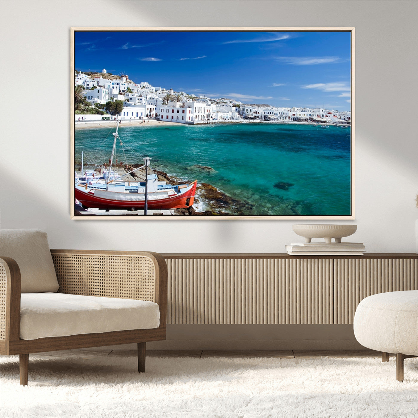 MGV-FC-36X24 - Santorini Wall Art Canvas Print