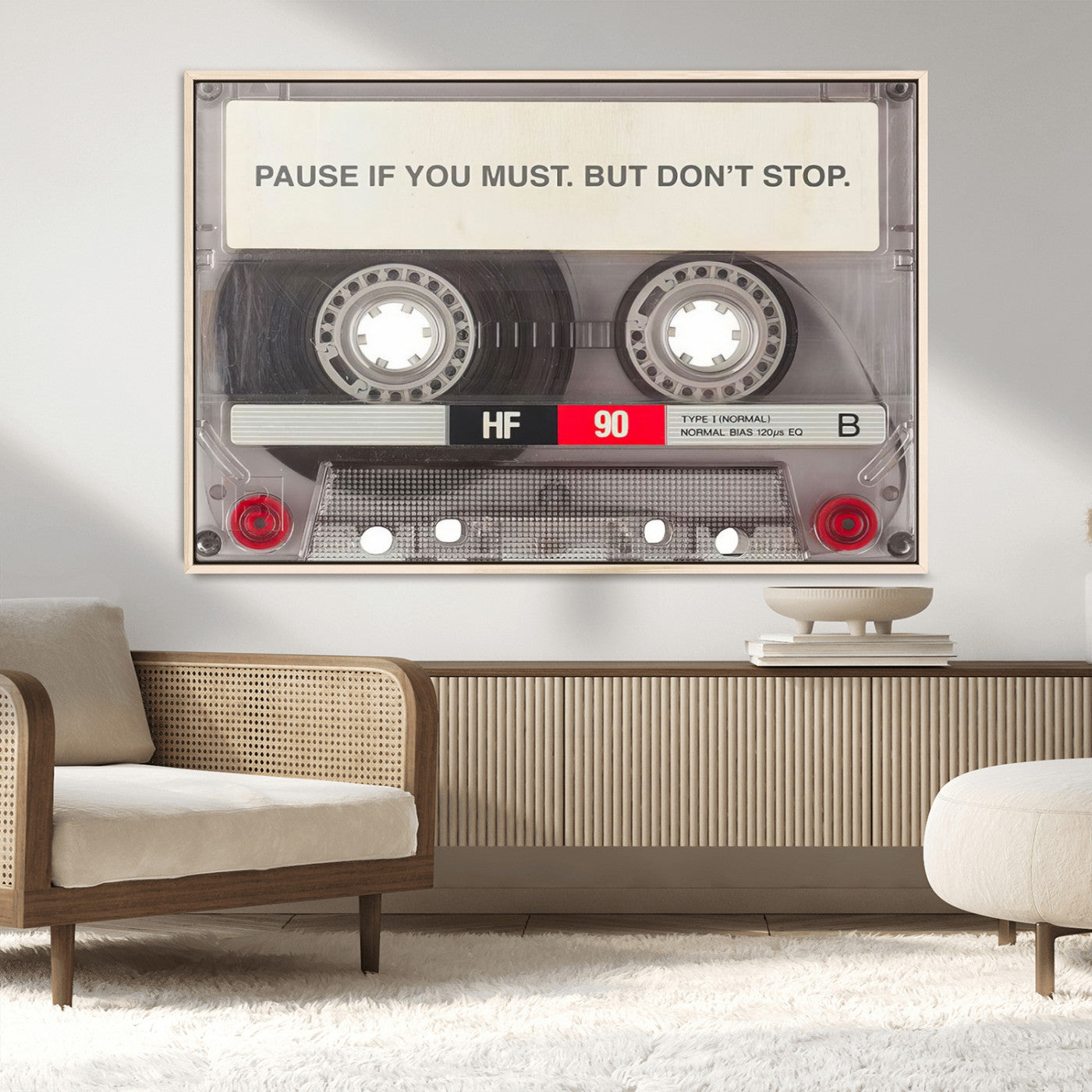 MGV-FC-36X24 - Music Cassette Iconic Wall Art Canvas Print