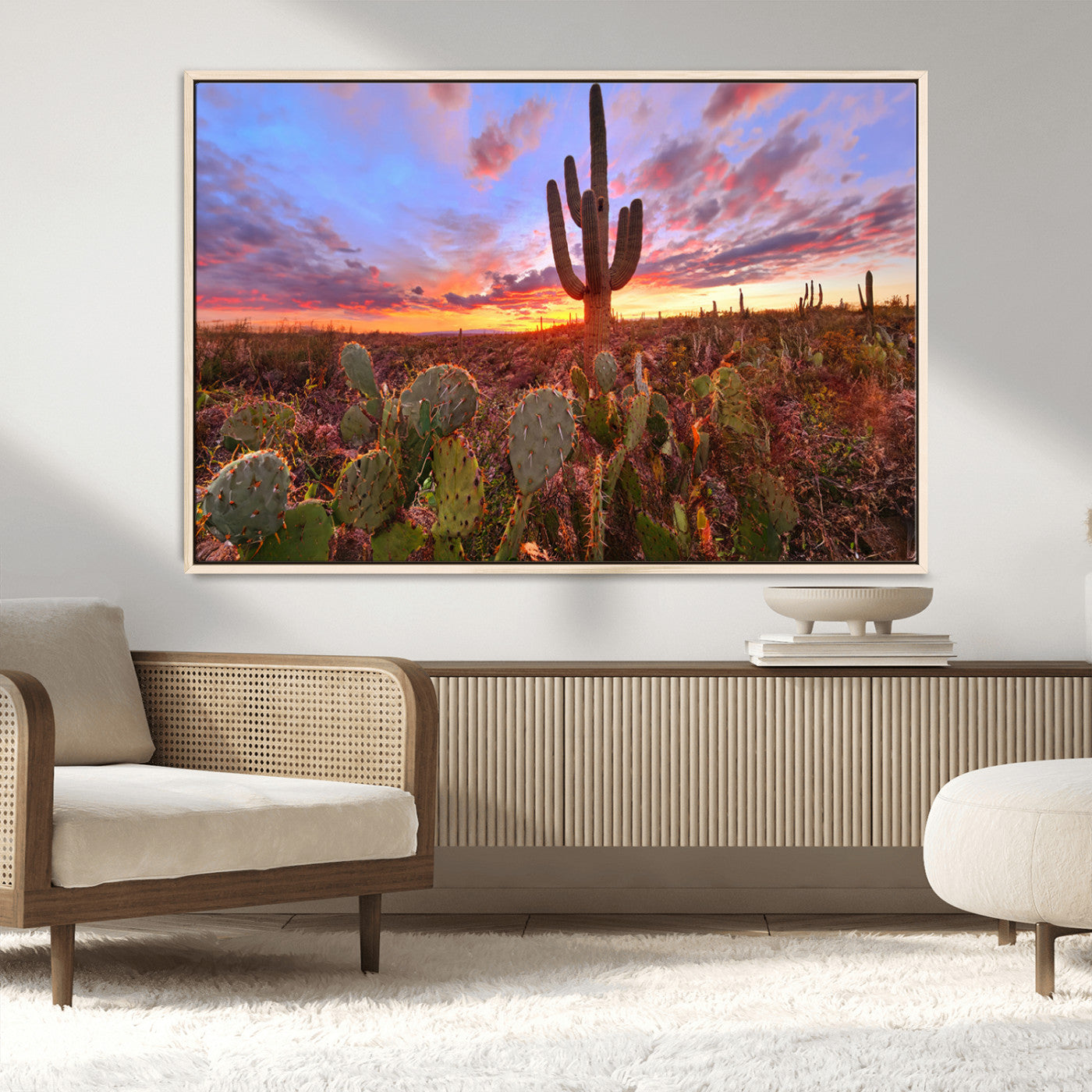 MGV-FC-36X24 - Arizona Desert Sunset Wall Art Canvas Print