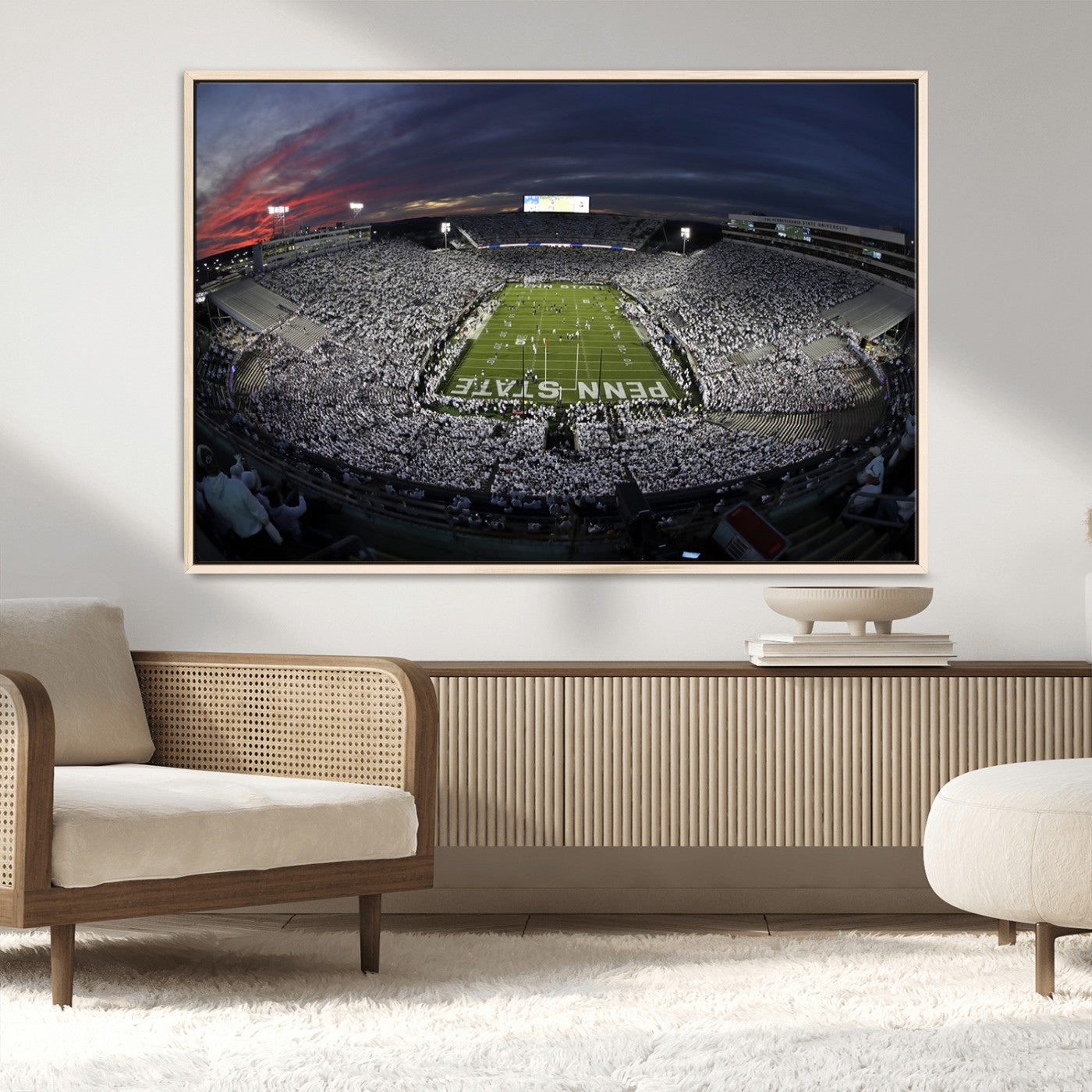 MGV-FC-36X24 - Penn State University Nittany Lions Football Team Print - University Park Beaver Stadium Wall Art