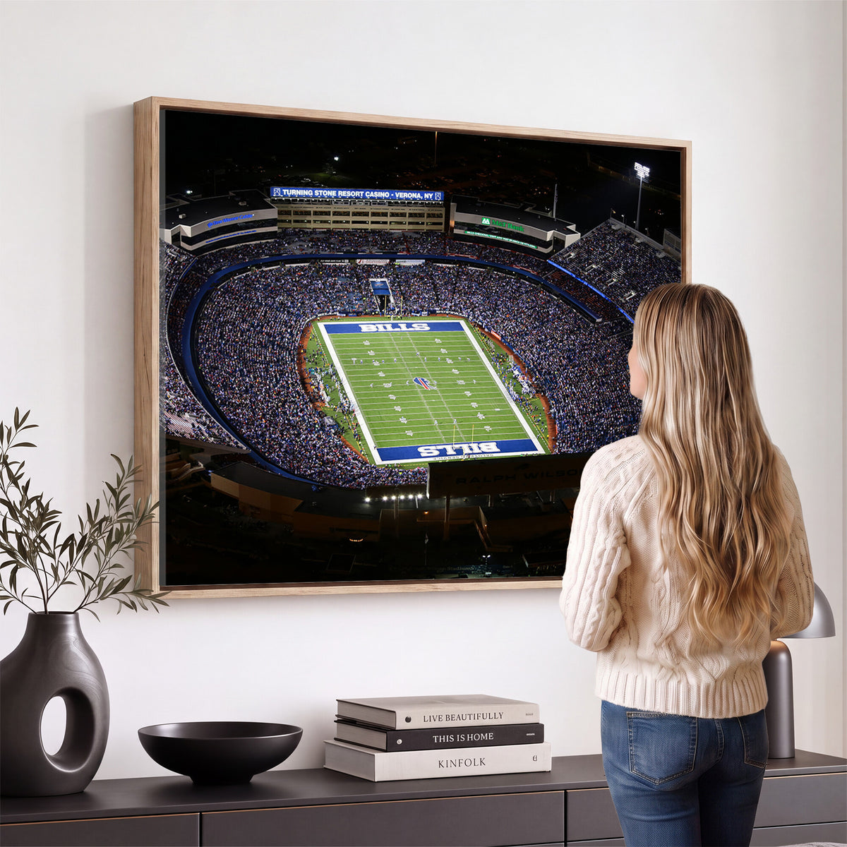 19030-MGV-CV-36X24 - Buffalo Bills NFL Football Team Print, Highmark Stadium
