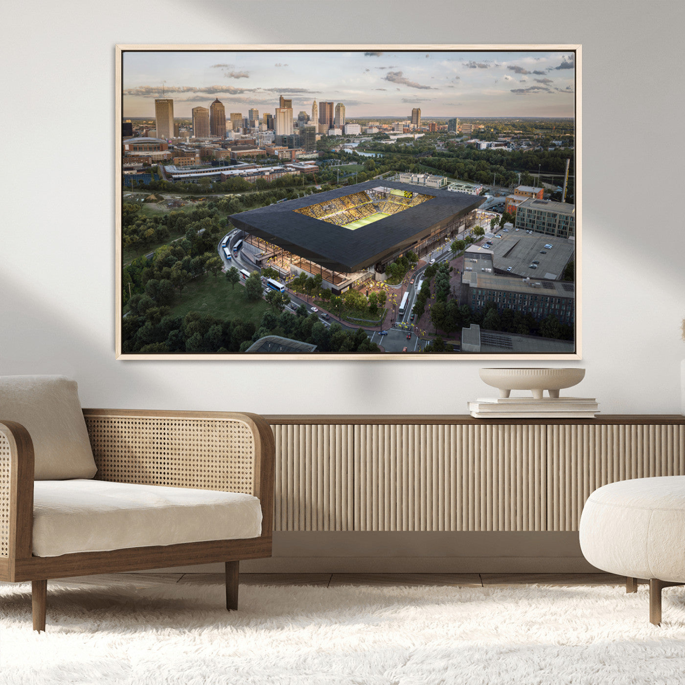 MGV-FC-36X24 - Columbus Crew Soccer Team Print - Columbus Crew Stadium Wall Art, Columbus Crew Soccer Wall Art