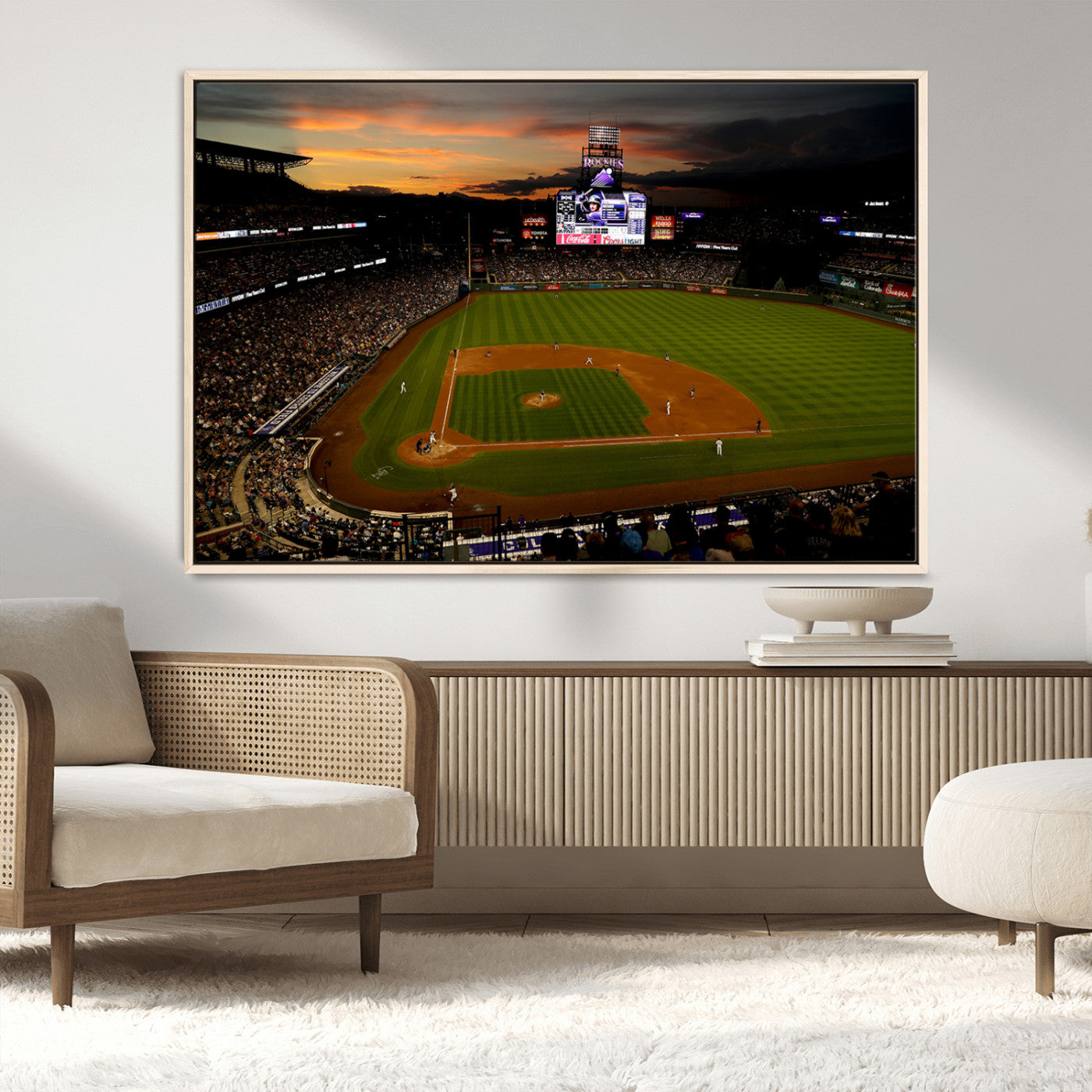 MGV-FC-36X24 - Colorado Rockies Coors Field Wall Art Canvas Print - MLB Baseball Stadium