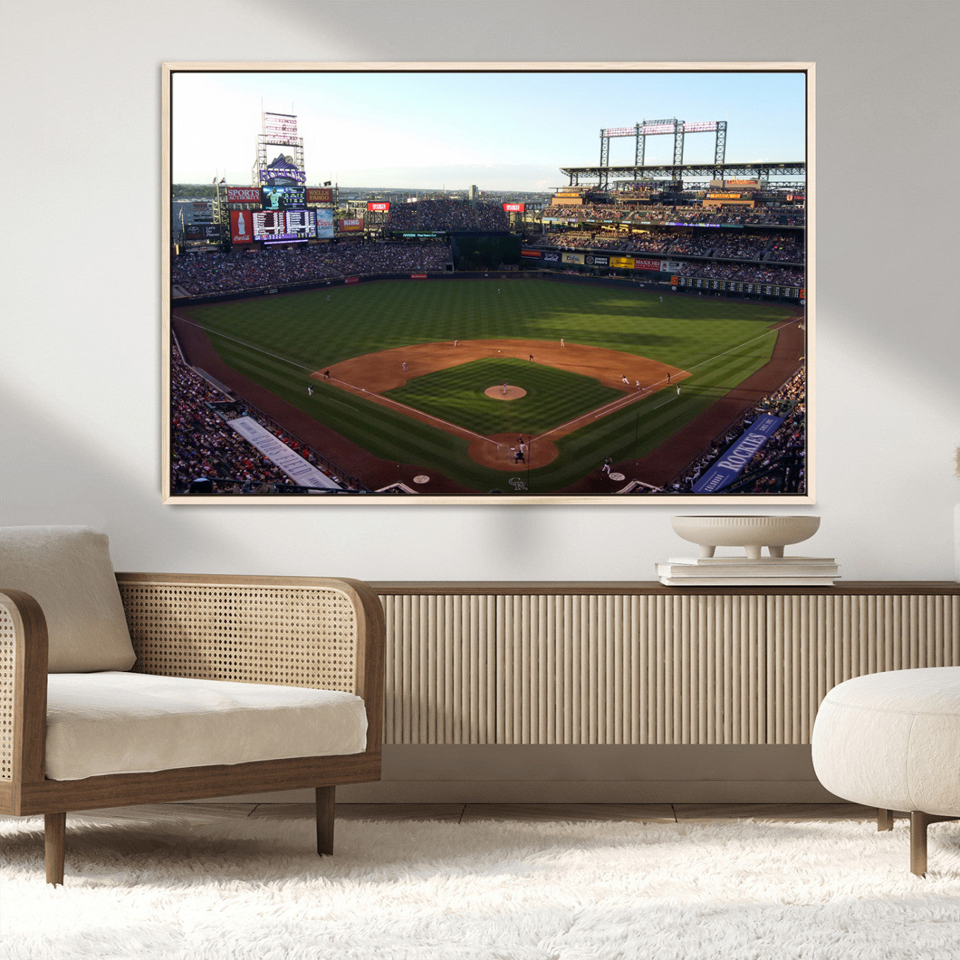 MGV-FC-36X24 - Colorado Rockies Coors Field Wall Art Canvas Print - MLB Baseball Stadium