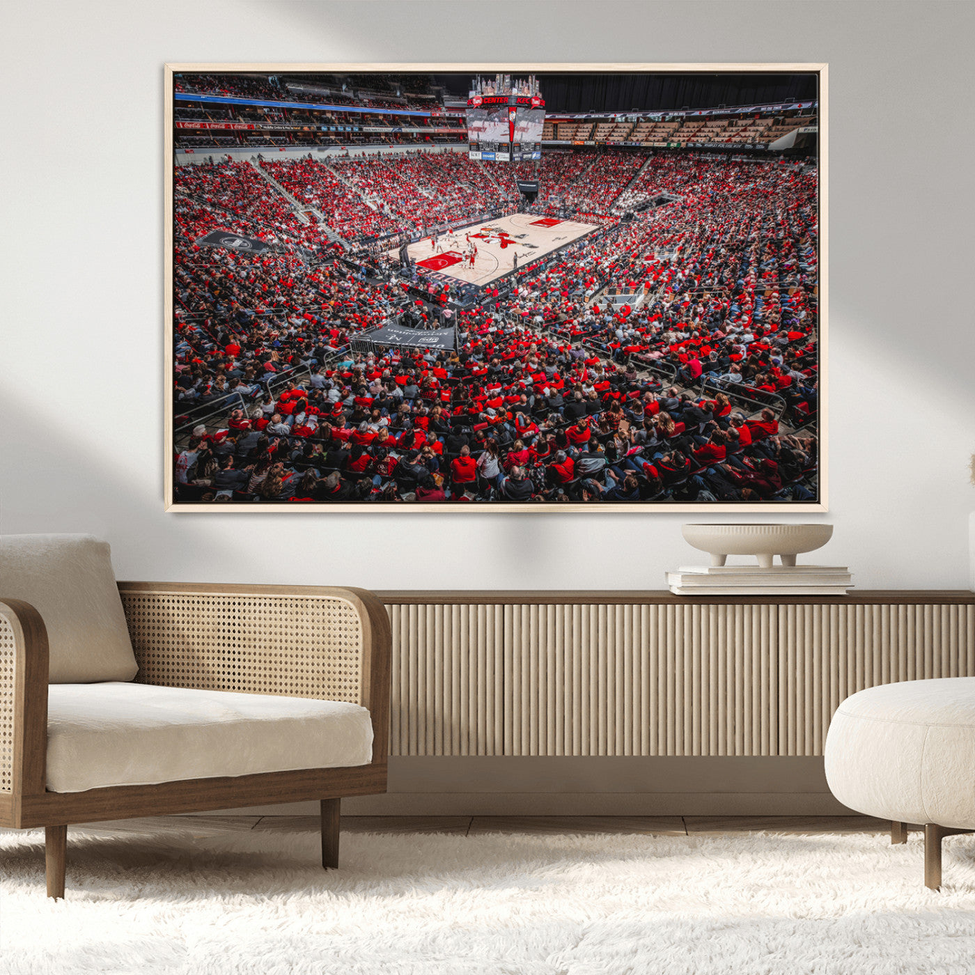 MGV-FC-36X24 - Louisville Cardinals Basketball Print Canvas - Louisville KFC Yum Center Arena Wall Art Canvas Print