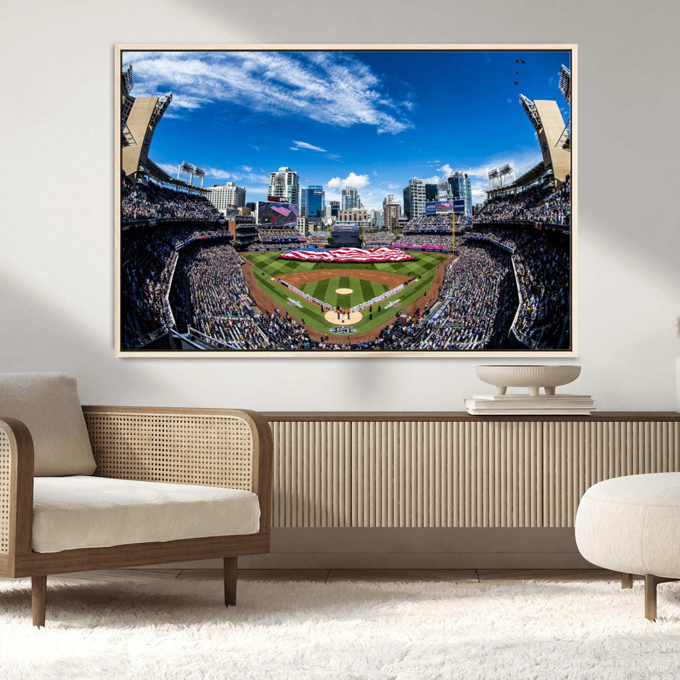 MGV-FC-36X24 - San Diego Padres Baseball Team Print - Petco Park Stadium Wall Art Canvas Print