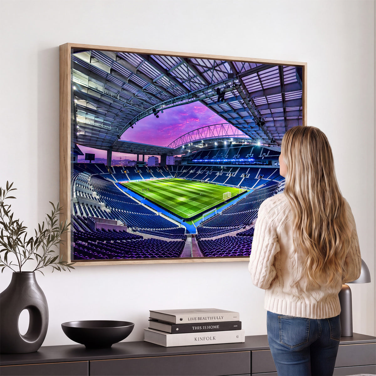 10851-MGV-CV-36X24 - FC Porto Soccer Team Print Canvas, Dragon Stadium Wall Art