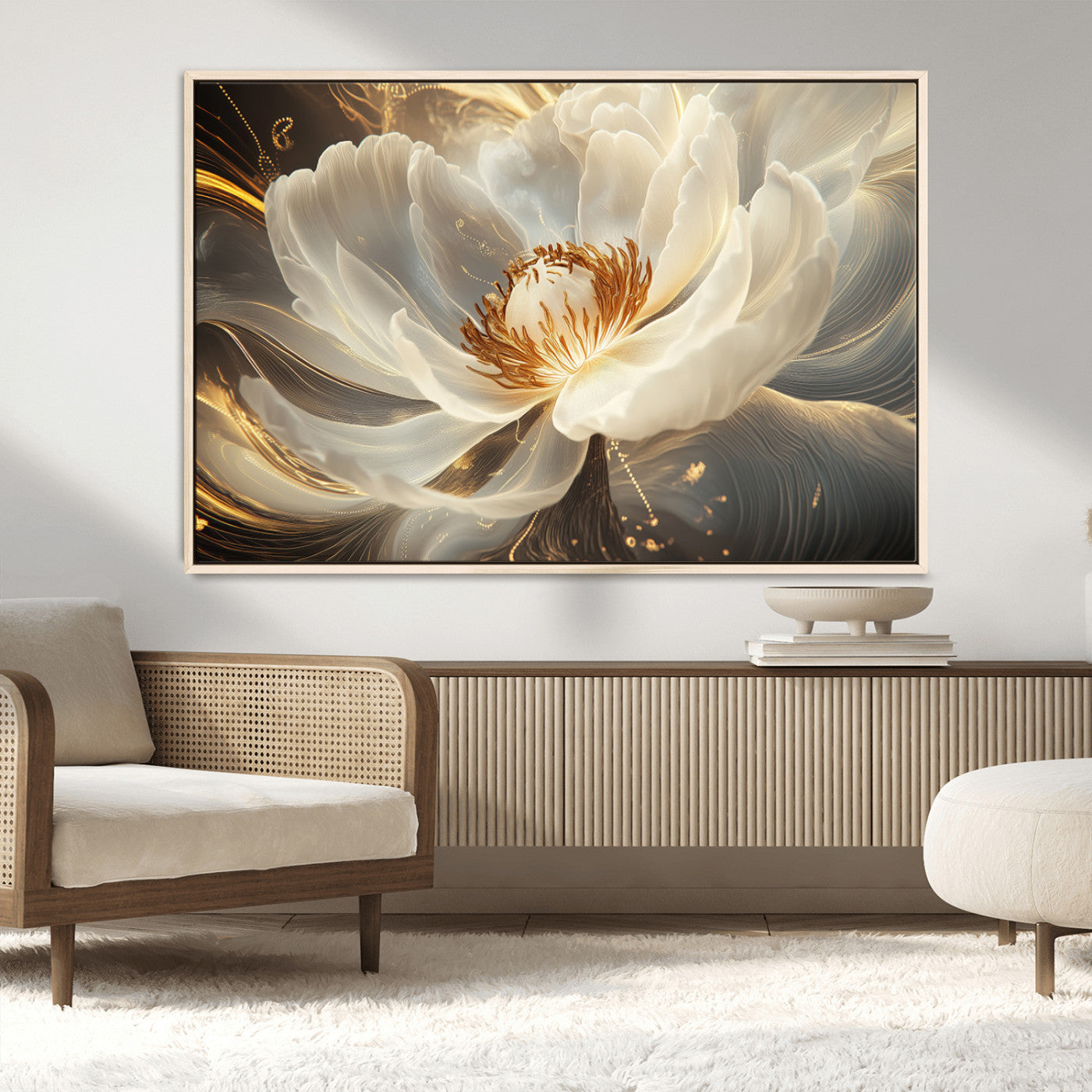MGV-FC-36X24 - Abstract Floral Wall Art Canvas Print