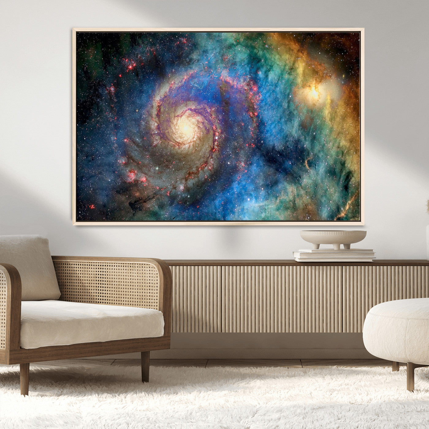 MGV-FC-36X24 - Spiral Galaxy Wall Art Canvas Print