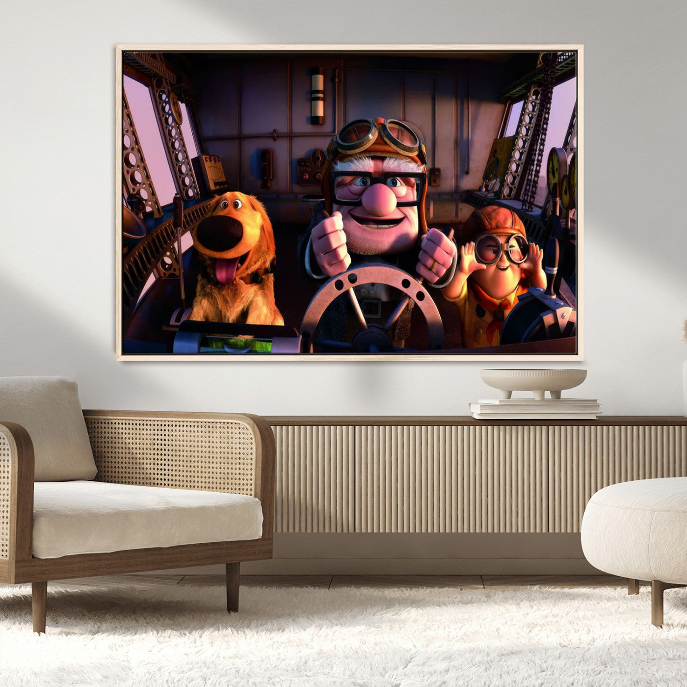 MGV-FC-36X24 - Carl Russel And Dog, Movie Up Poster, Movie Up Wall Art, Movie Up Poster Print, Carl