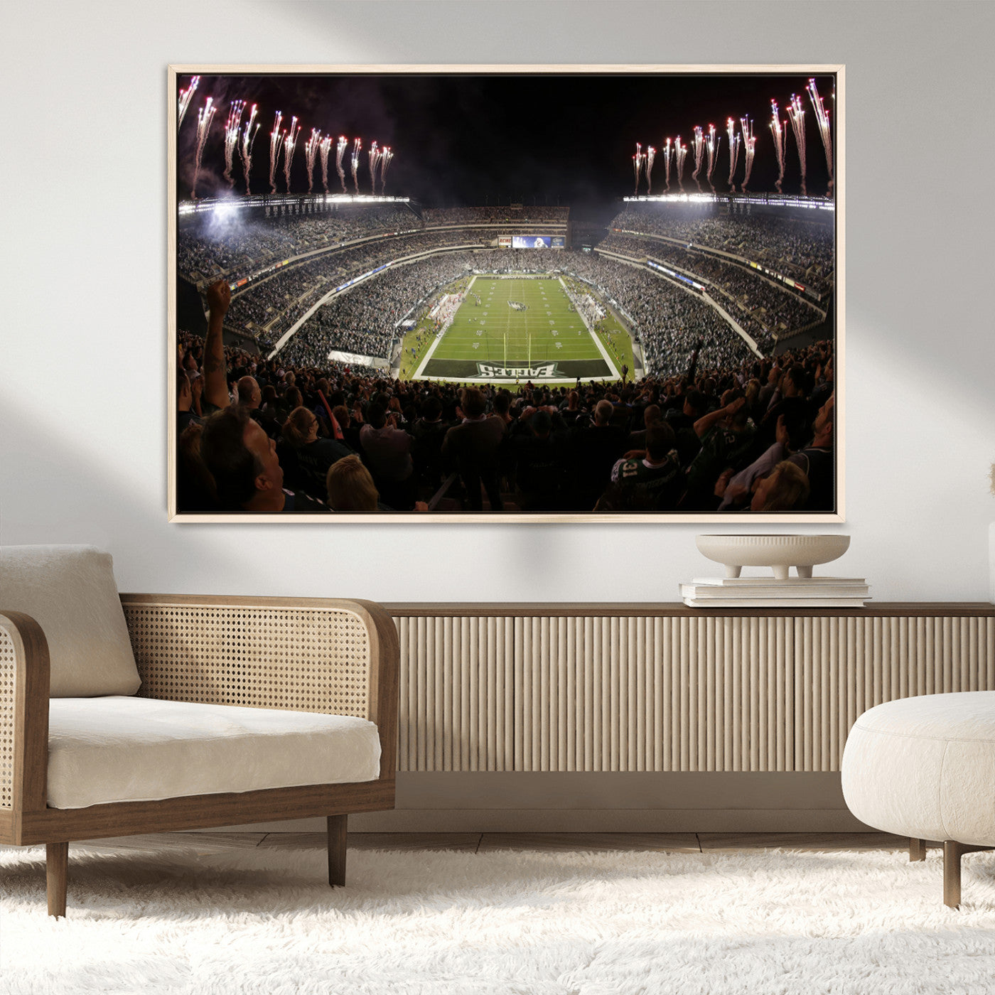 MGV-FC-36X24 - Eagles Field Stadium Wall Art - Philadelphia Eagles Football Team Print - Philadelphia Lincoln