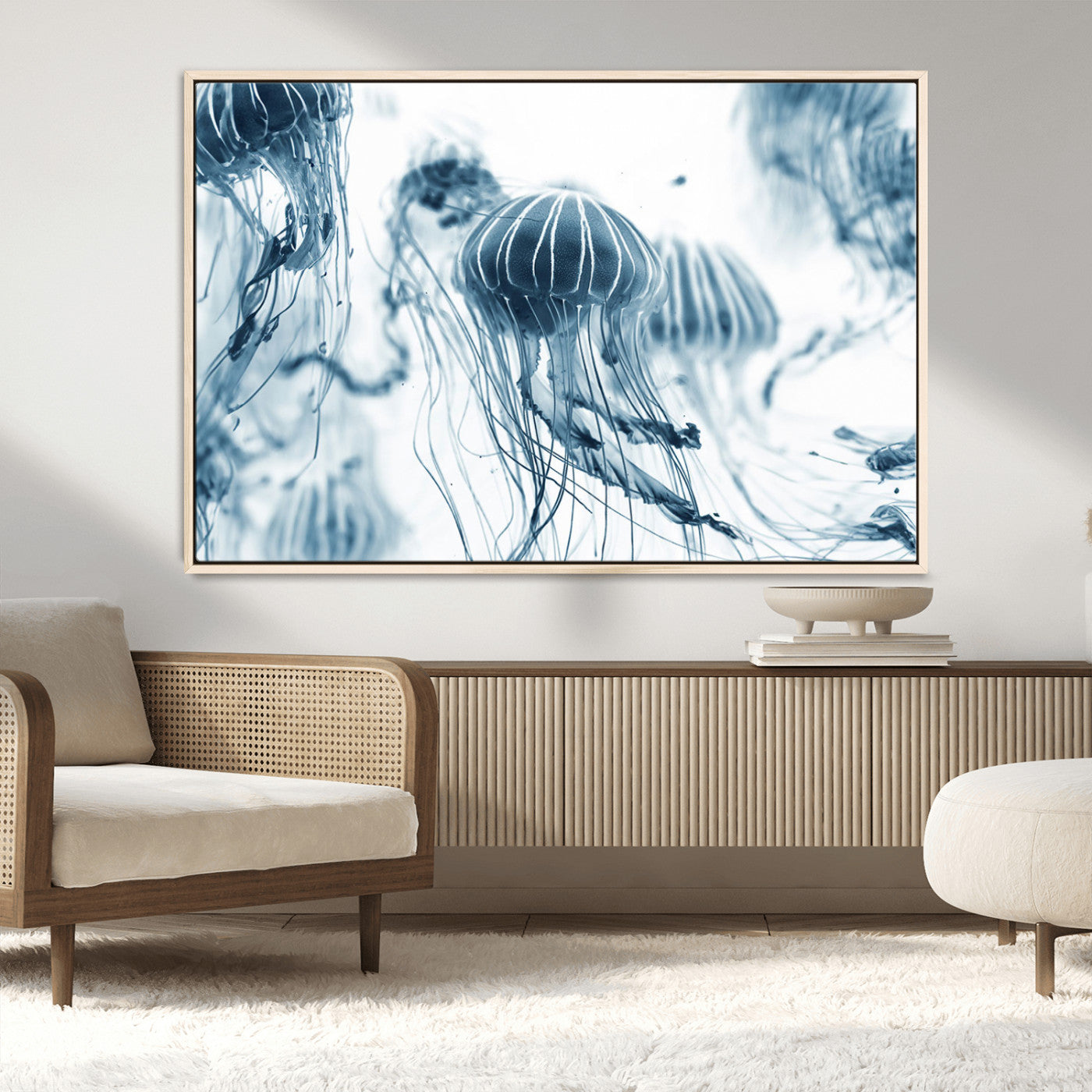 MGV-FC-36X24 - Abstract Jellyfish Canvas Print Wall Art