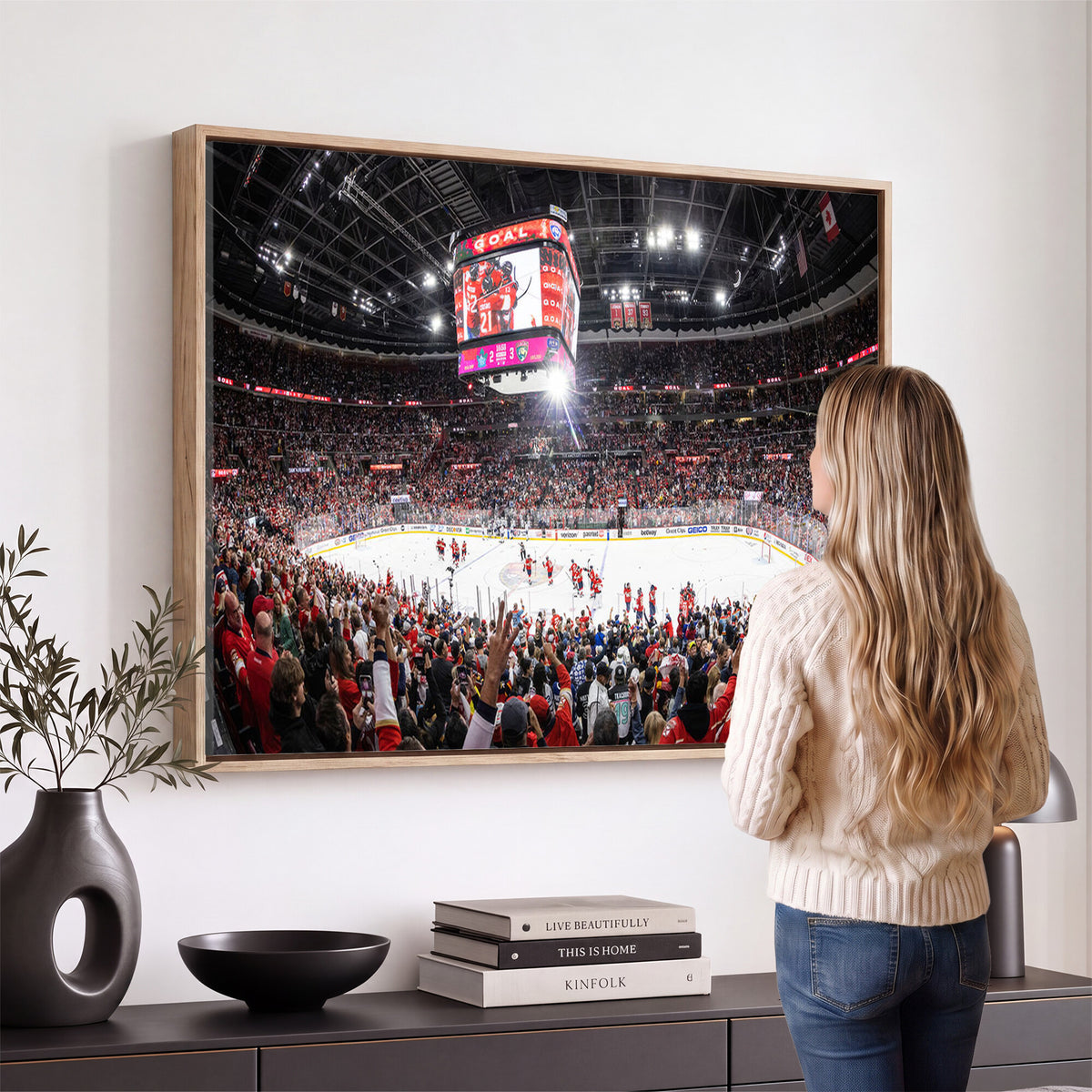 15750-MGV-CV-36X24 - Amerant Bank Arena Wall Art Canvas Print, Hockey Arena