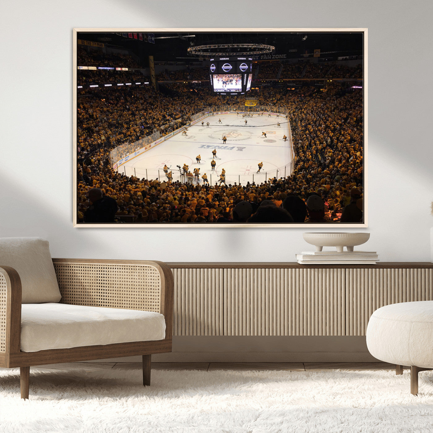 MGV-FC-36X24 - Bridgestone Arena - Nashville Predators Hockey Team Print - Nashville Wall Art Canvas Print