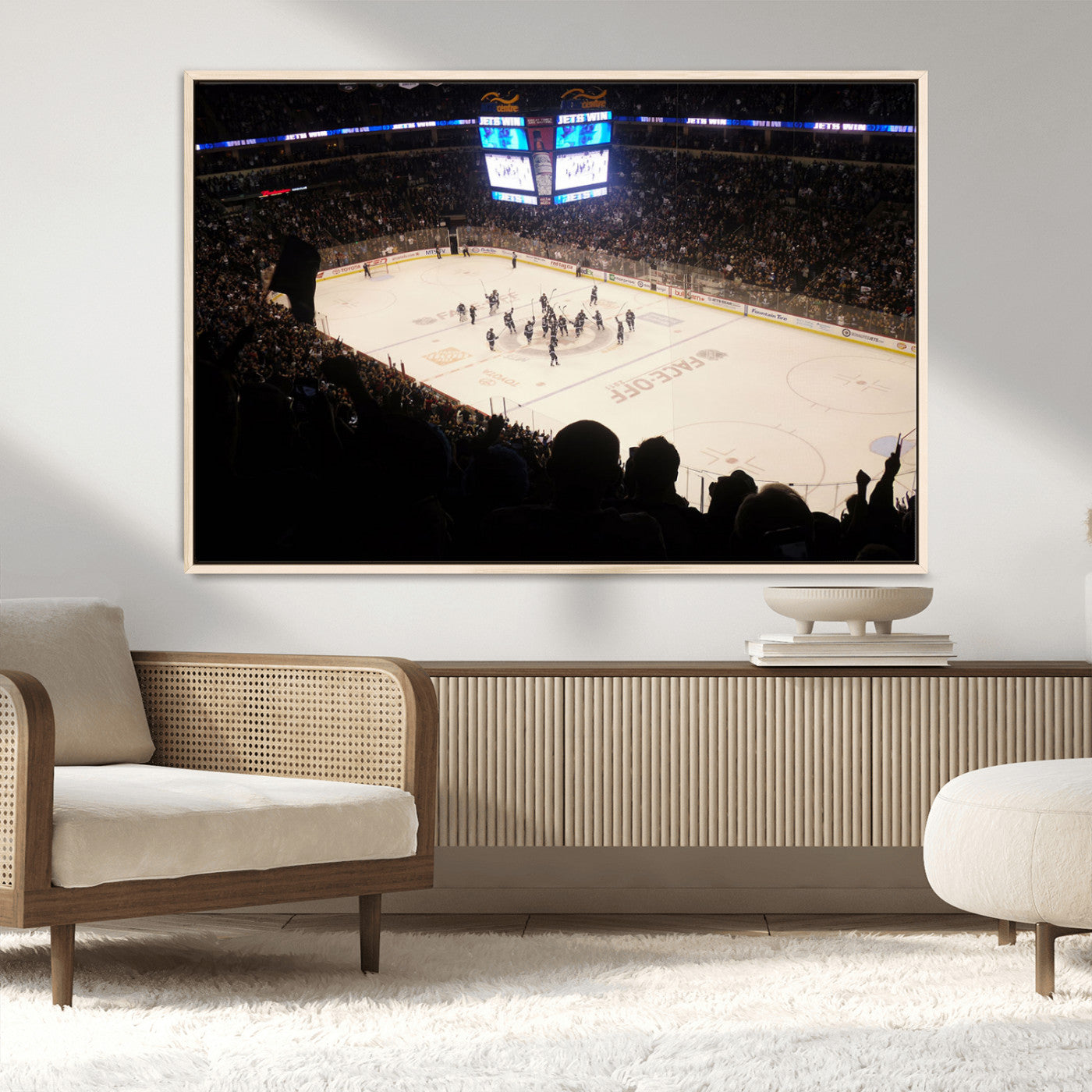 MGV-FC-36X24 - Canada Life Centre Wall Art | Winnipeg Jets Hockey Team Print Canvas | Ready to Hang | Winnipeg Wall