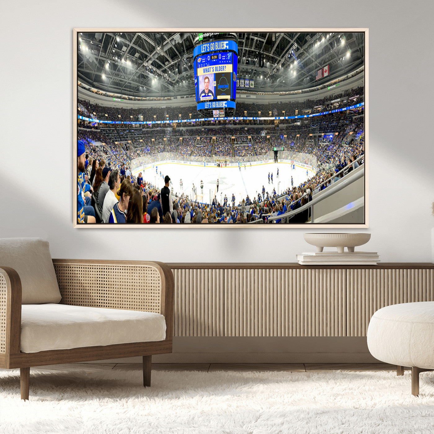 MGV-FC-36X24 - Enterprise Center | Missouri St. Louis Blues Ice Hockey Stadium Wall Art | Canvas Print | Ready to