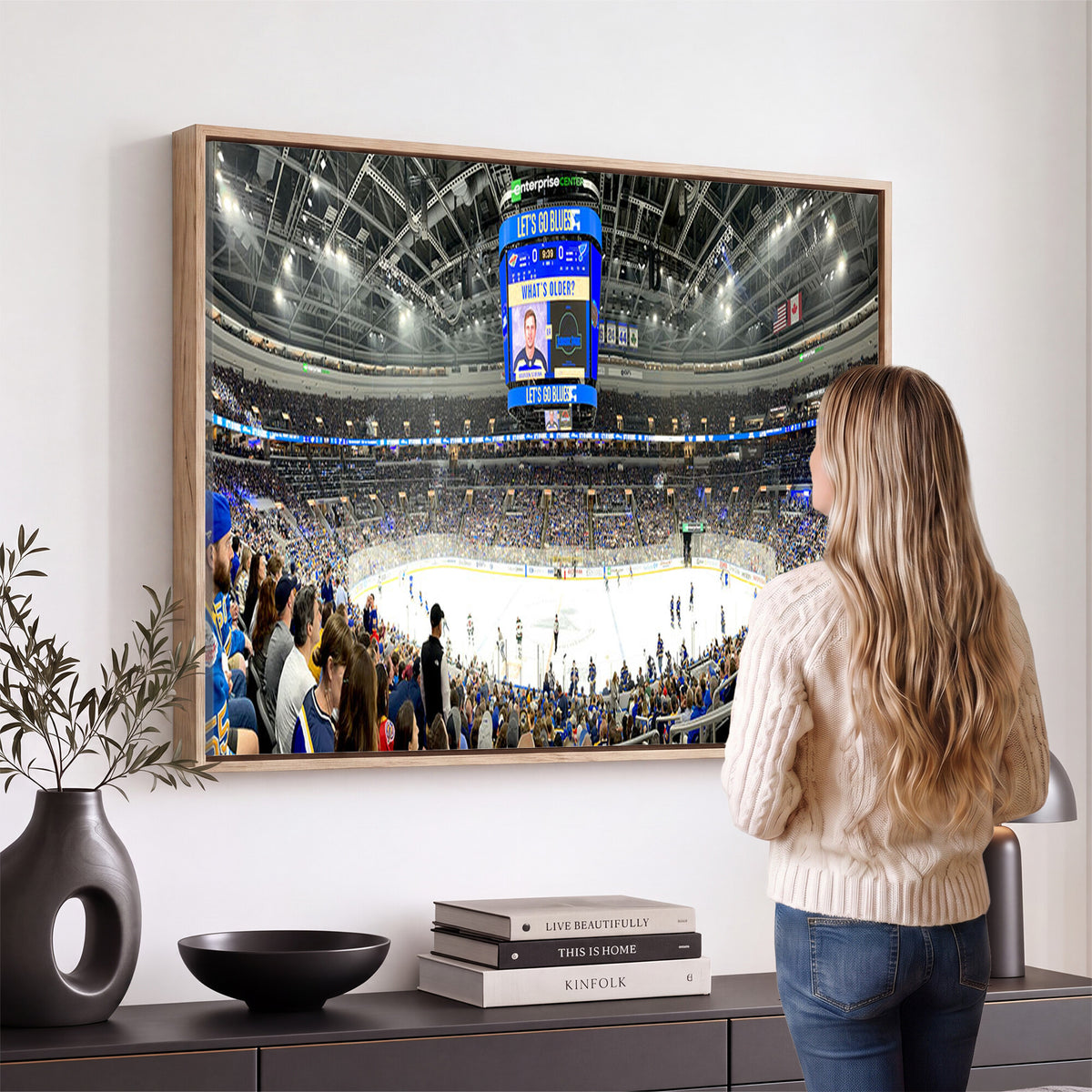 55708-MGV-CV-36X24 - Enterprise Center, Missouri St. Louis Blues Ice Hockey