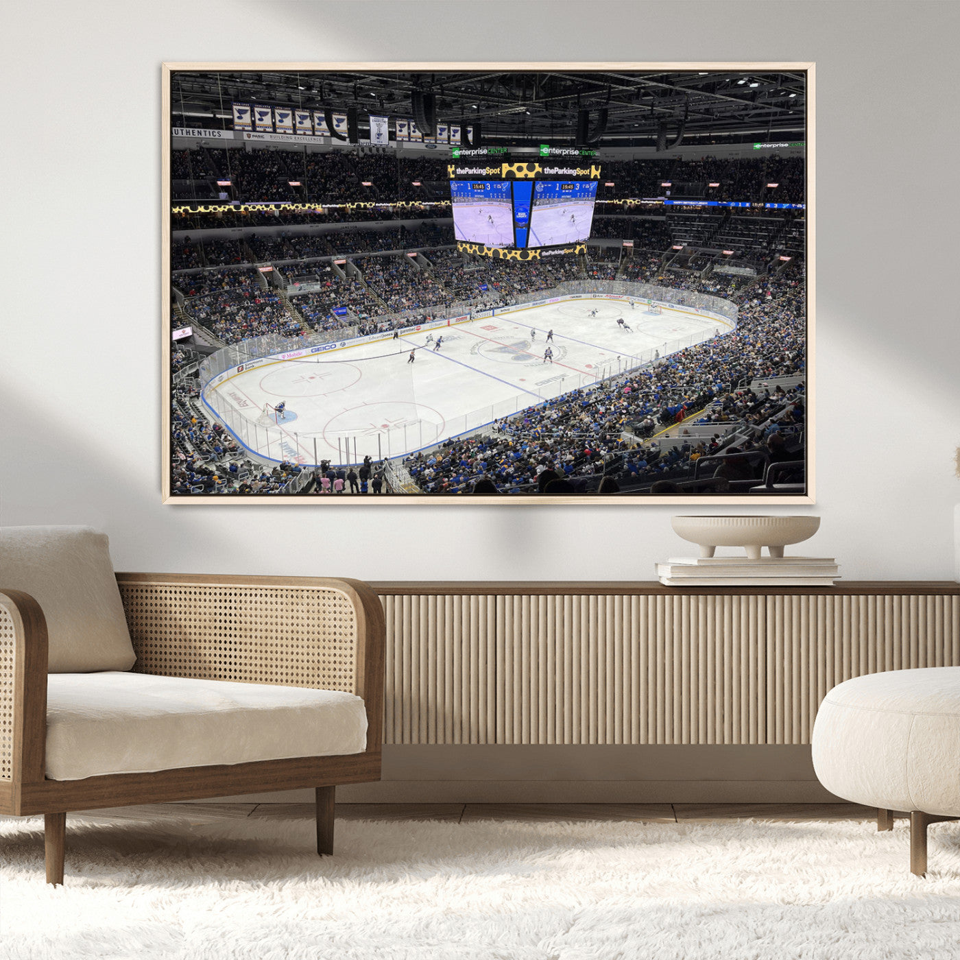 MGV-FC-36X24 - Enterprise Center Missouri St. Louis Blues Hockey Stadium Wall Art Canvas Print