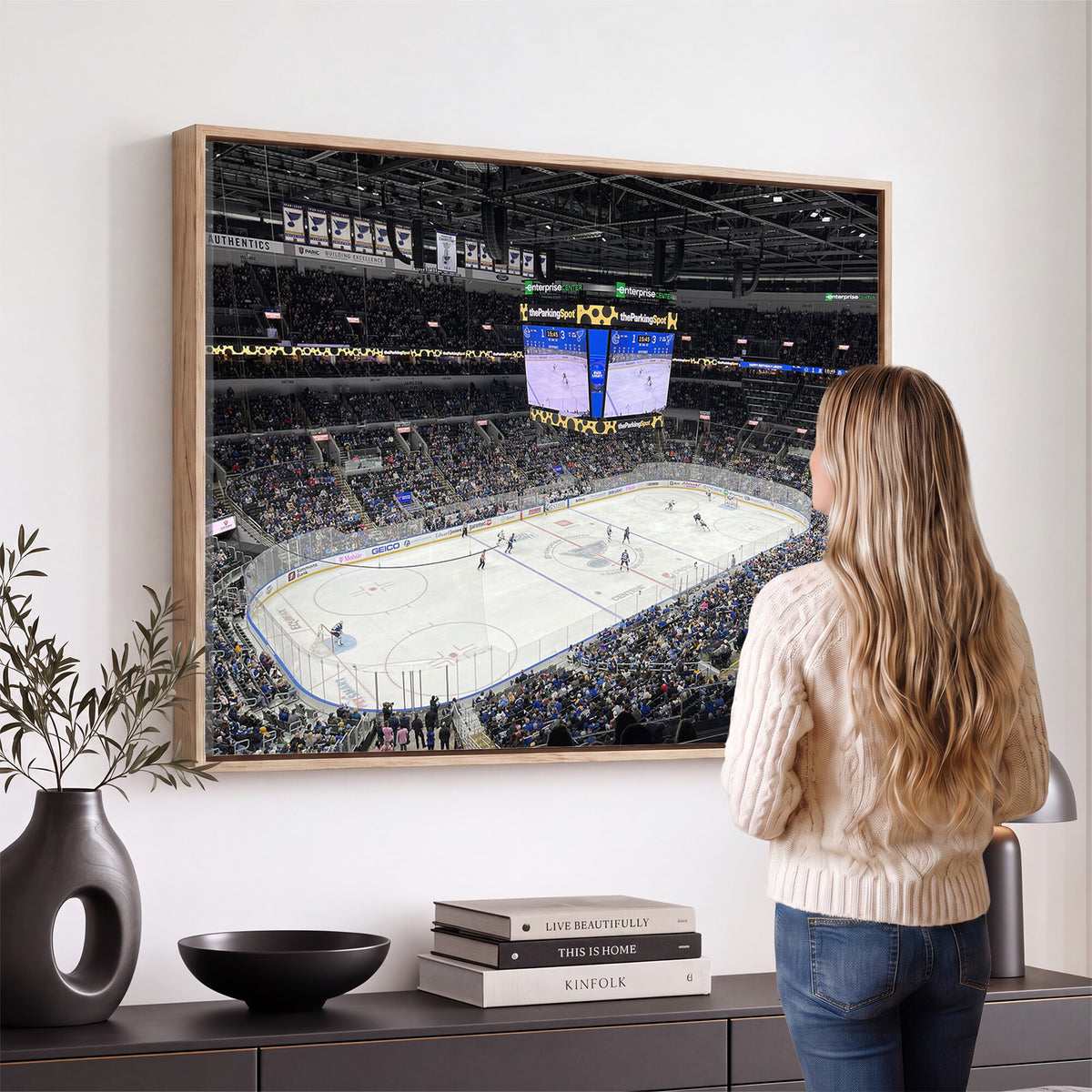 75222-MGV-CV-36X24 - Enterprise Center Missouri St. Louis Blues Hockey Stadium