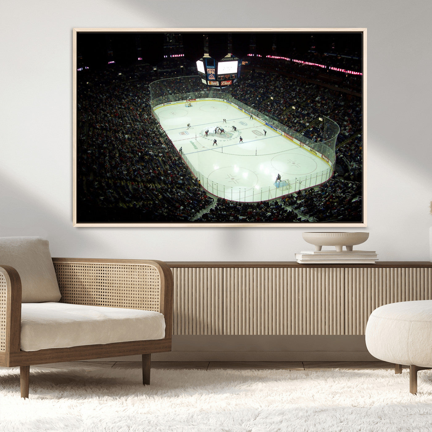 MGV-FC-36X24 - Nationwide Arena Ohio Columbus Blue Jackets Hockey Stadium Canvas Print Wall Art