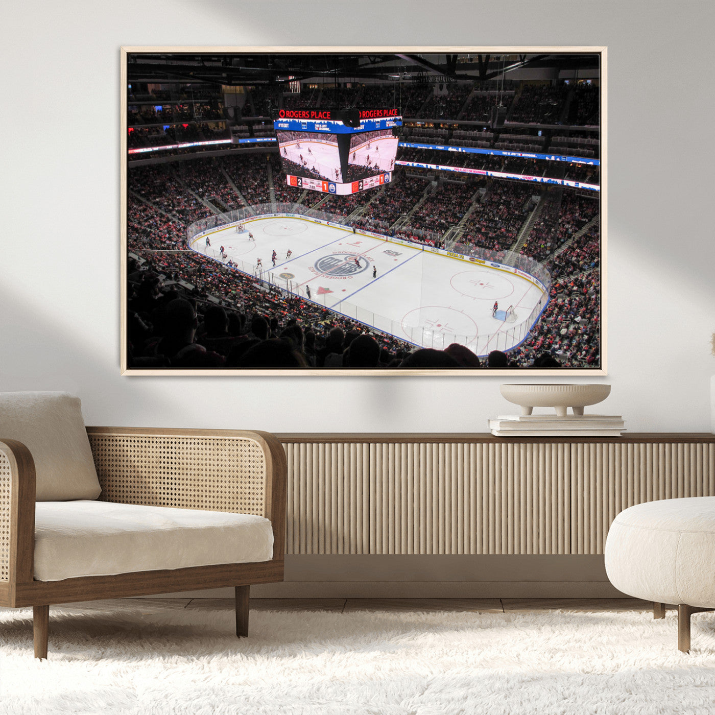 MGV-FC-36X24 - Rogers Place Edmonton Oilers Ice Hockey Stadium Wall Art, Rogers Place Edmonton Oilers Wall Art