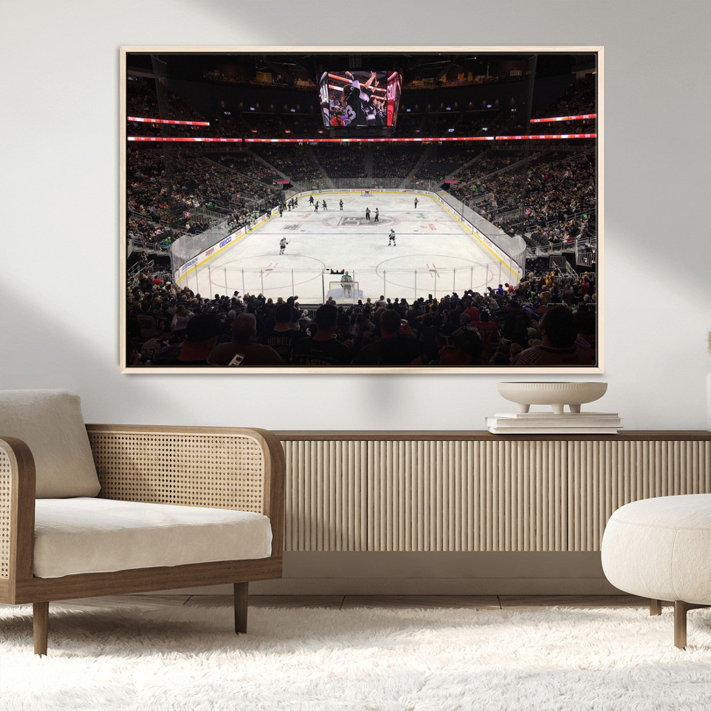MGV-FC-36X24 - T Mobile Arena Paradise Nevada Vegas Golden Knights Ice Hockey Stadium Canvas Print Wall Art