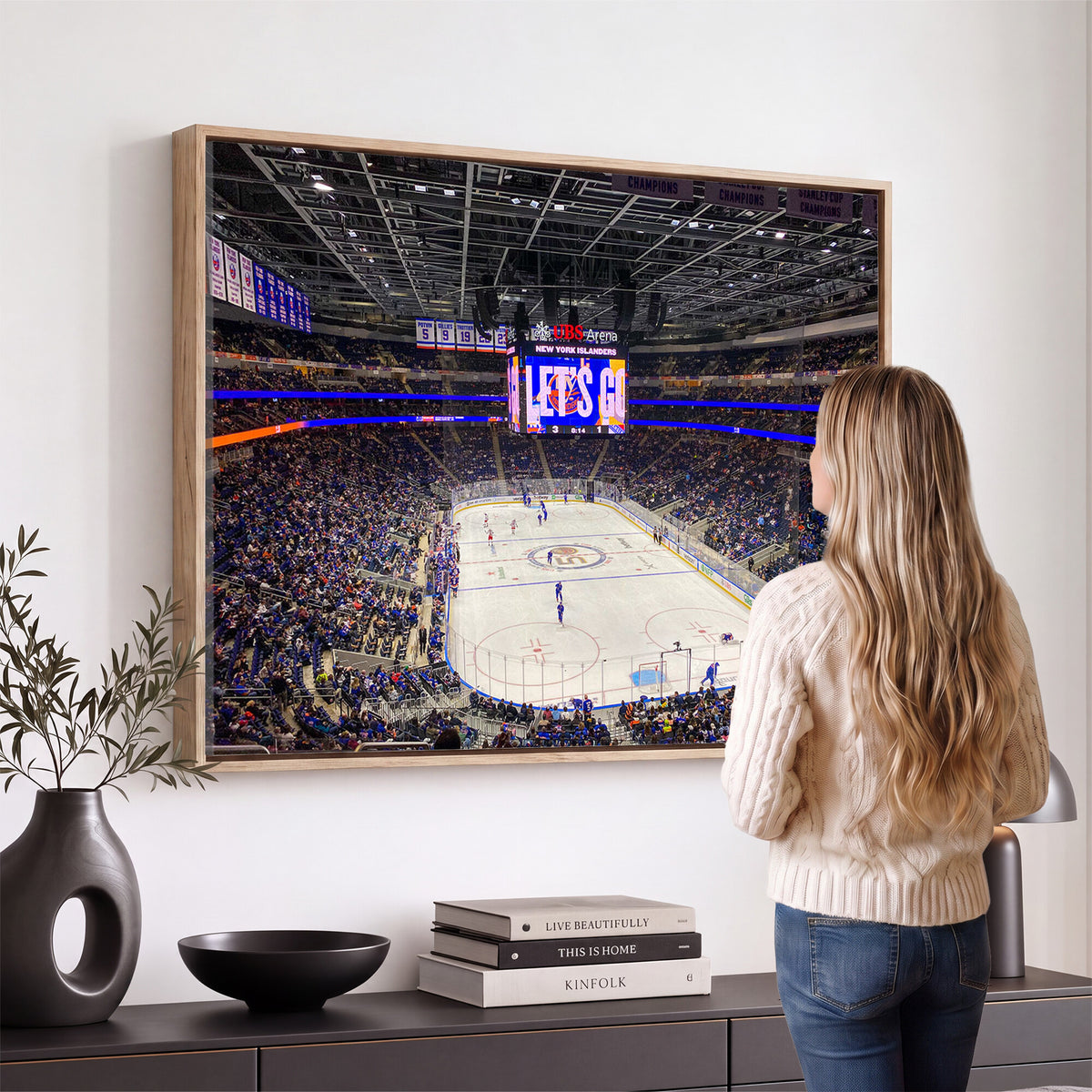 78692-MGV-CV-36X24 - UBS Arena Elmont New York Islanders Ice Hockey Wall Art, UBS Arena Elmont Wall Art Canvas Print