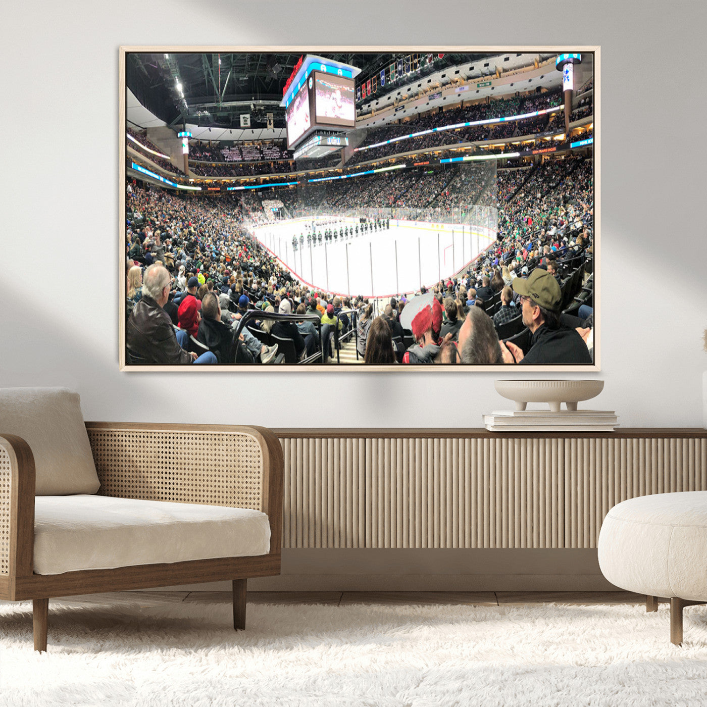 MGV-FC-36X24 - Xcel Energy Center St Paul Minnesota Wild Ice Hockey Stadium Canvas, Minnesota Wild Ice Hockey