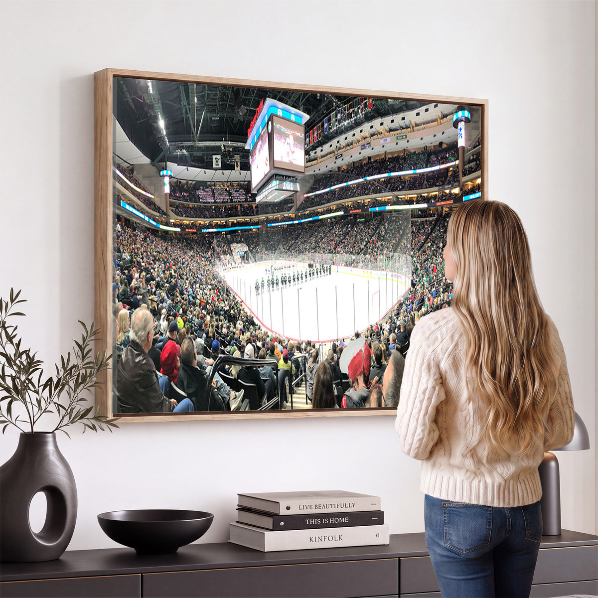 44414-MGV-CV-36X24 - Xcel Energy Center St Paul Minnesota Wild Ice Hockey Stadium