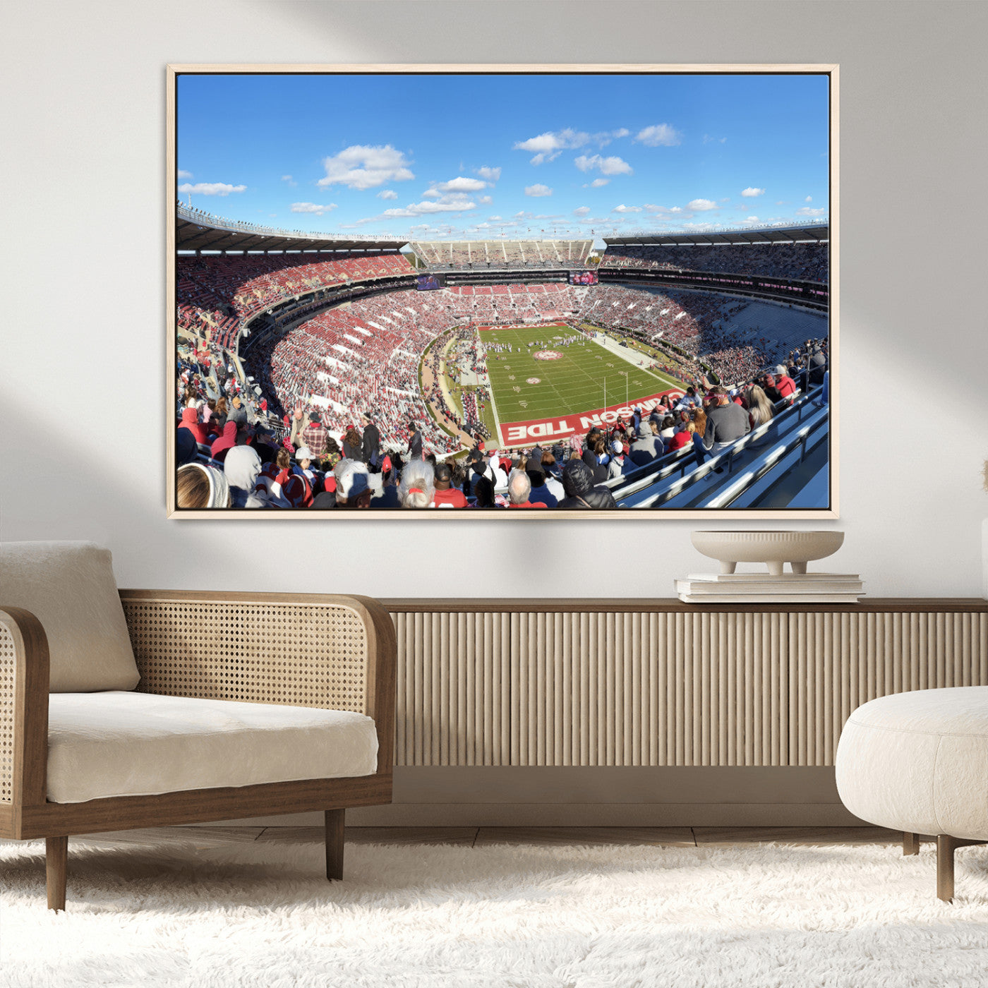 MGV-FC-36X24 - University of Alabama Crimson Tide Print Wall Art - Tuscaloosa Bryant-Denny Stadium Wall Art Canvas